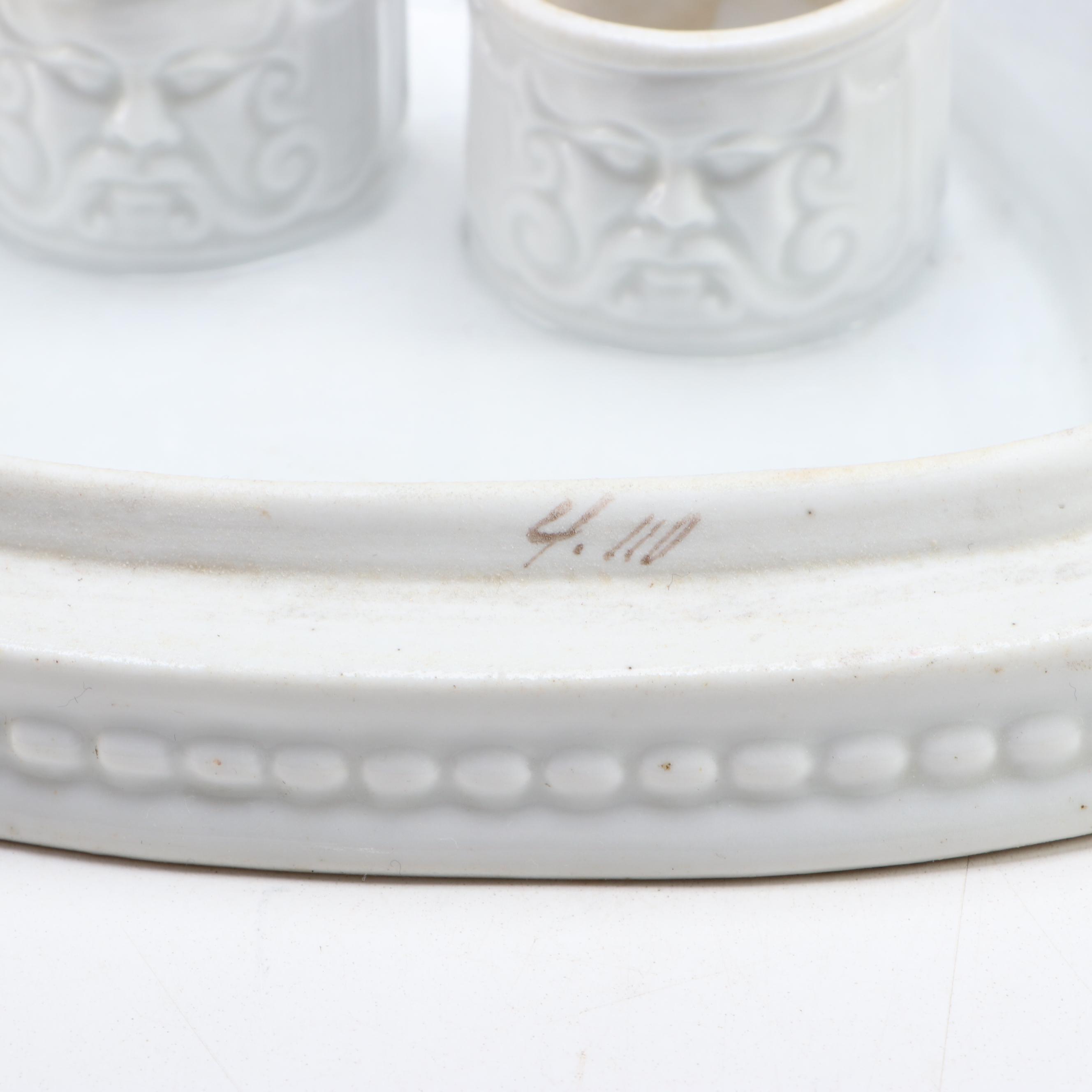 Continental European Figural Inkwell, Late 19th Century