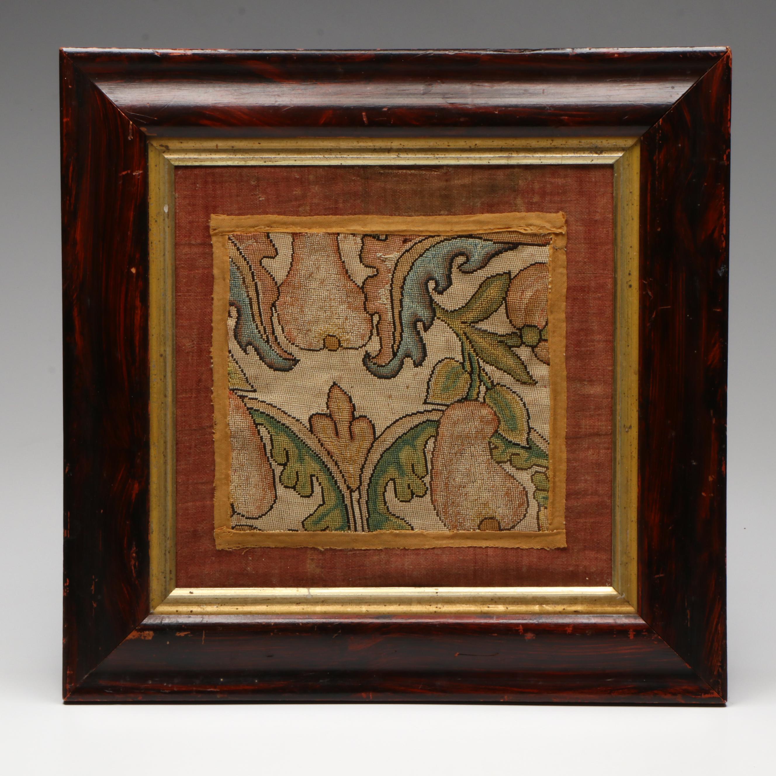 Antique English Silk Needlepoint, 16th Century