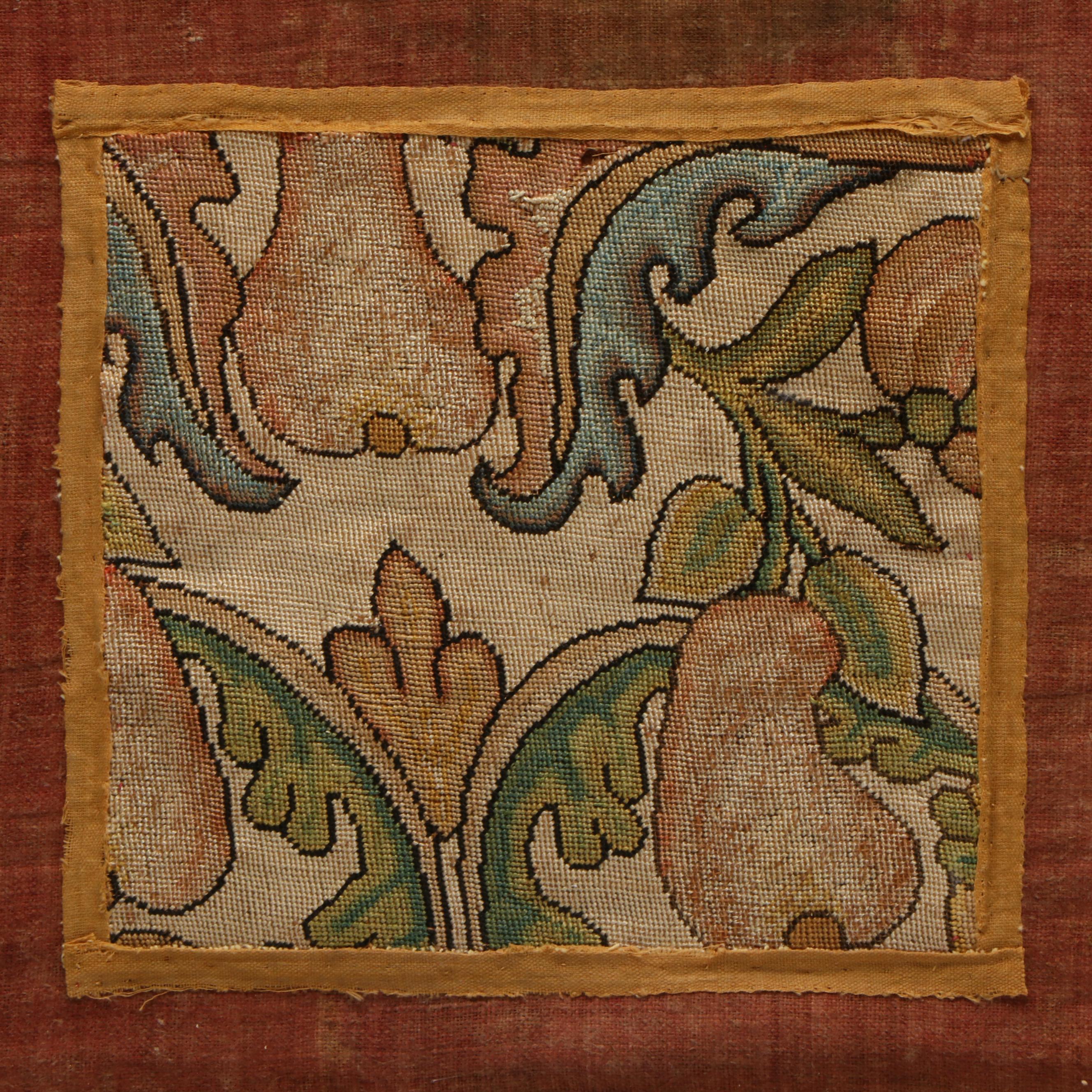 Antique English Silk Needlepoint, 16th Century