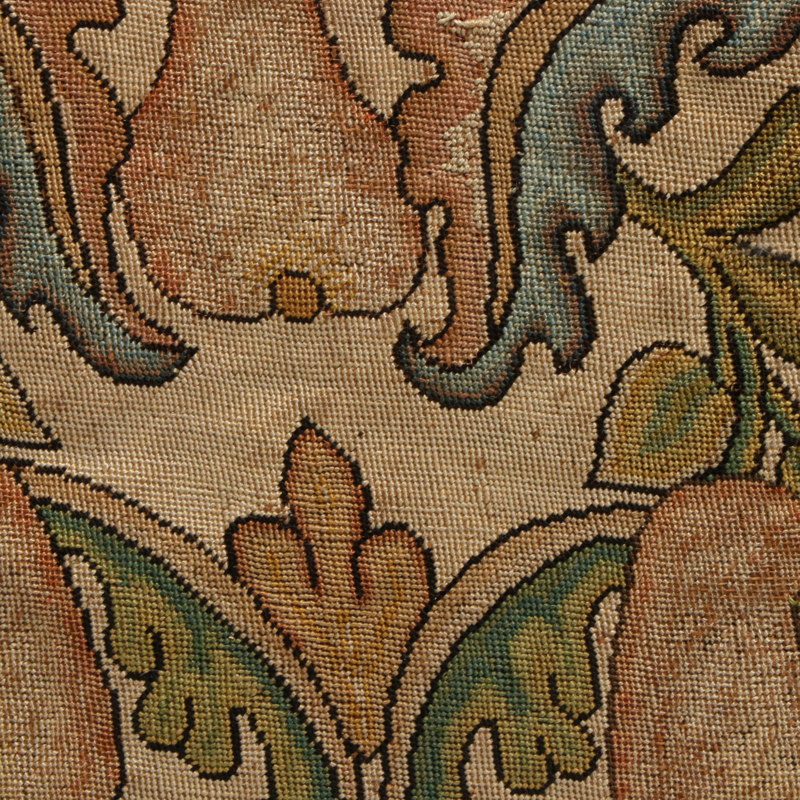 Antique English Silk Needlepoint, 16th Century
