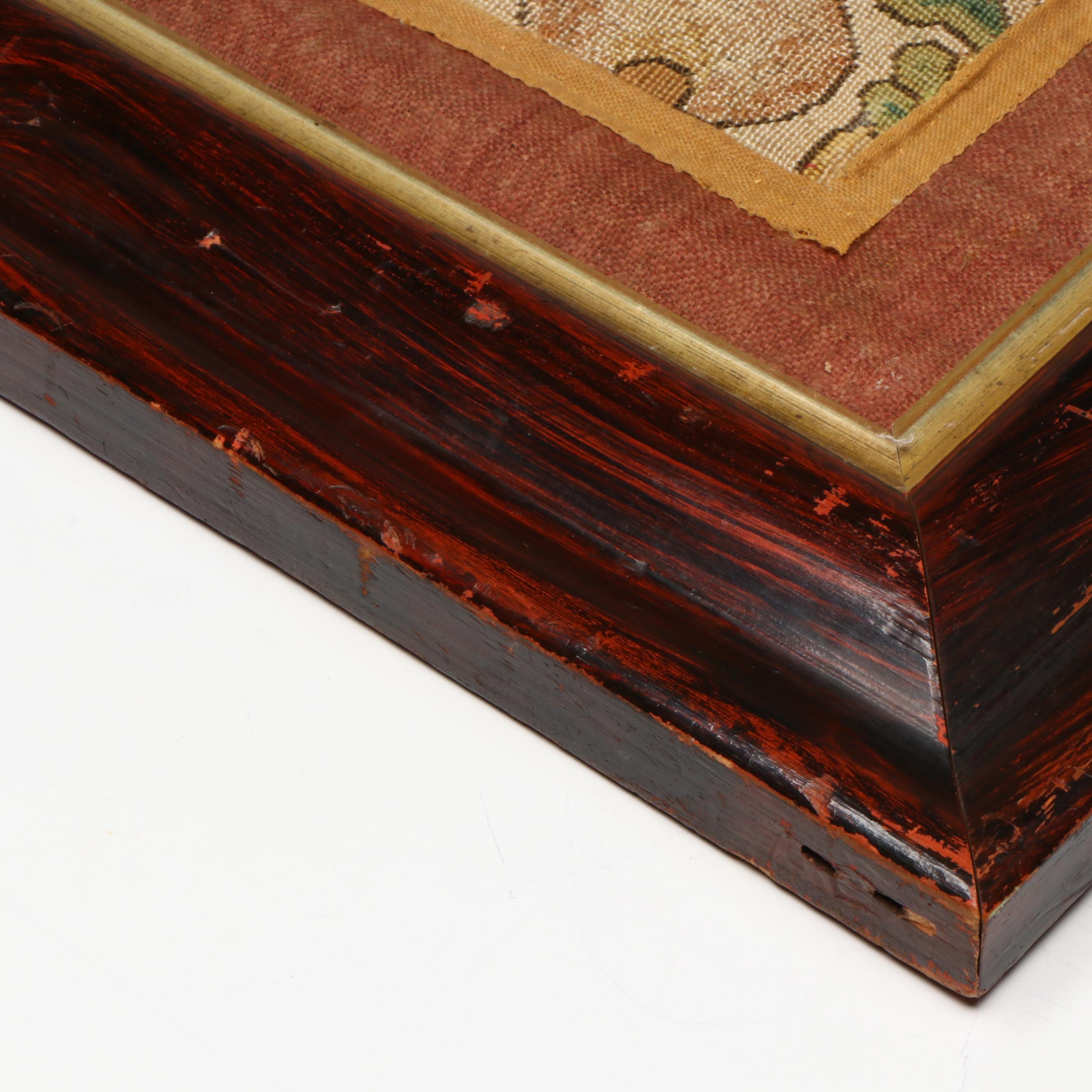 Antique English Silk Needlepoint, 16th Century