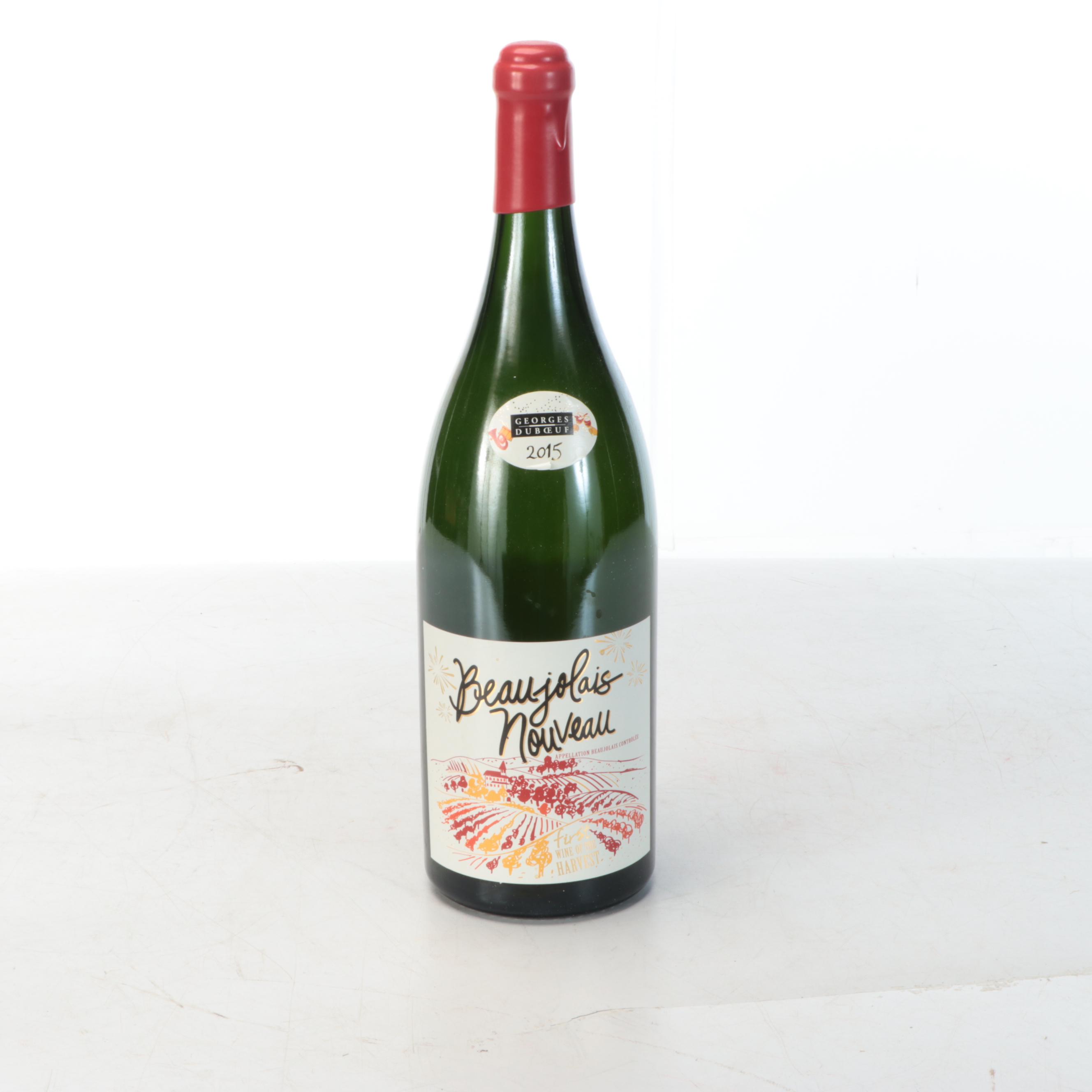 Georges Duboeuf 2015 Beaujolais Nouveau Rehoboam Wine Bottle