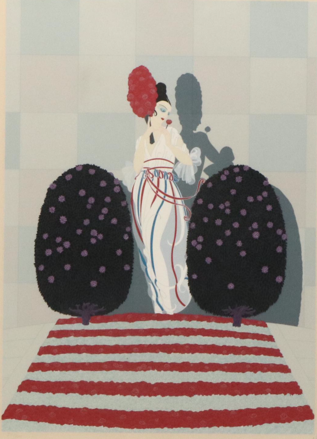 Erté Art Deco Style Serigraph "LaFayette," 1979