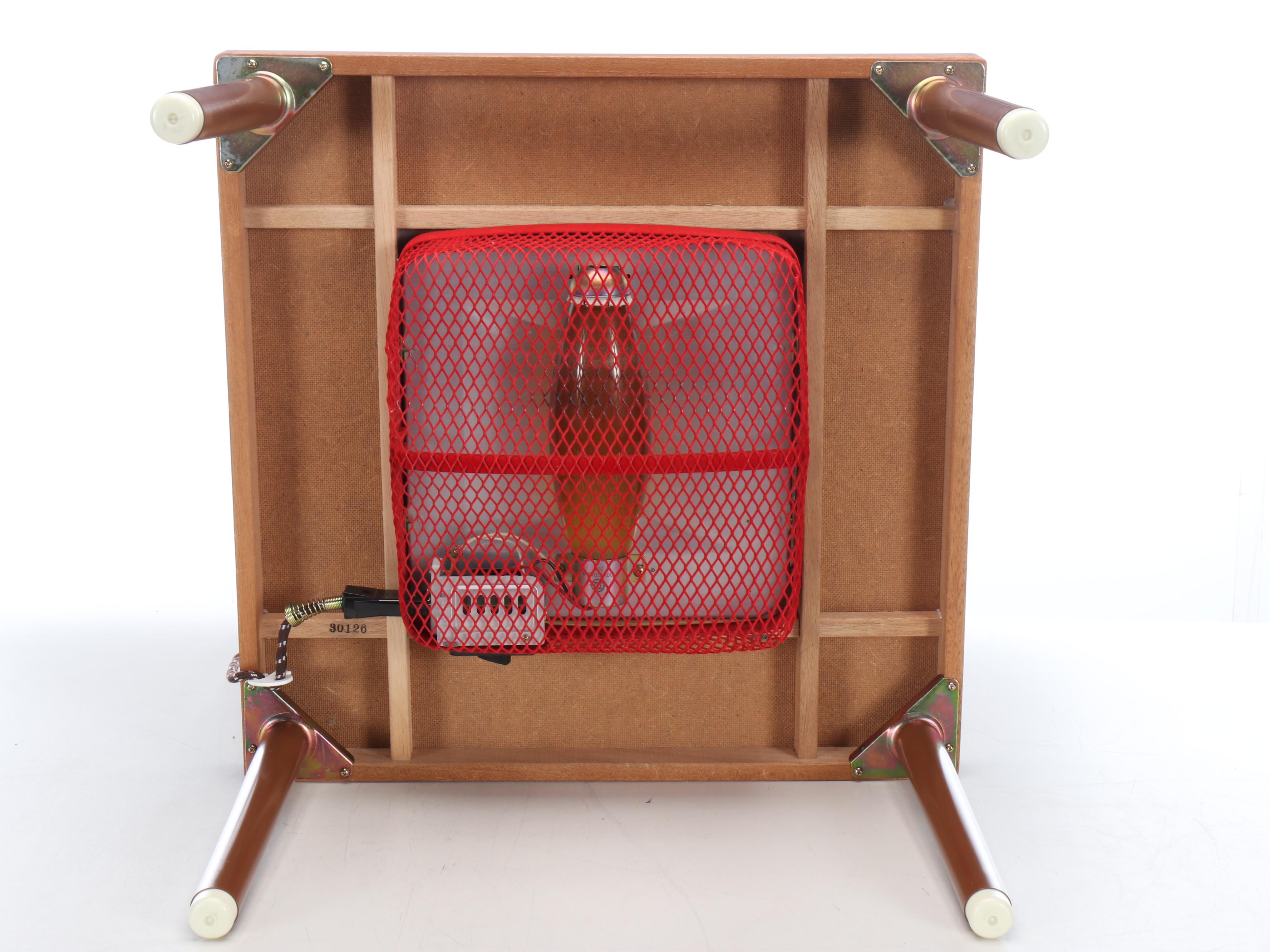 Hitachi Infrared Kotatsu KB-456 Heated Low Table with Floor Cushions and Covers