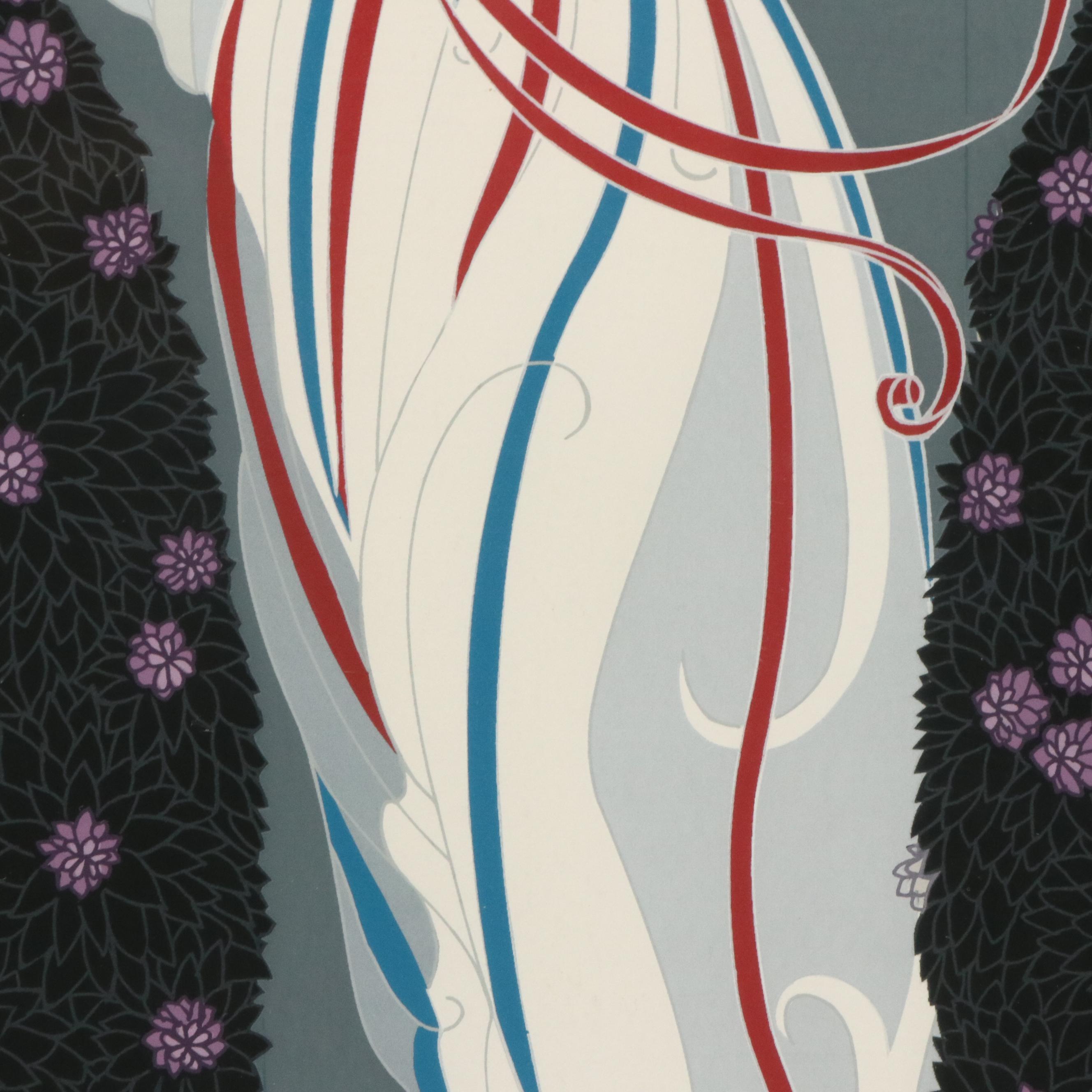 Erté Art Deco Style Serigraph "LaFayette," 1979