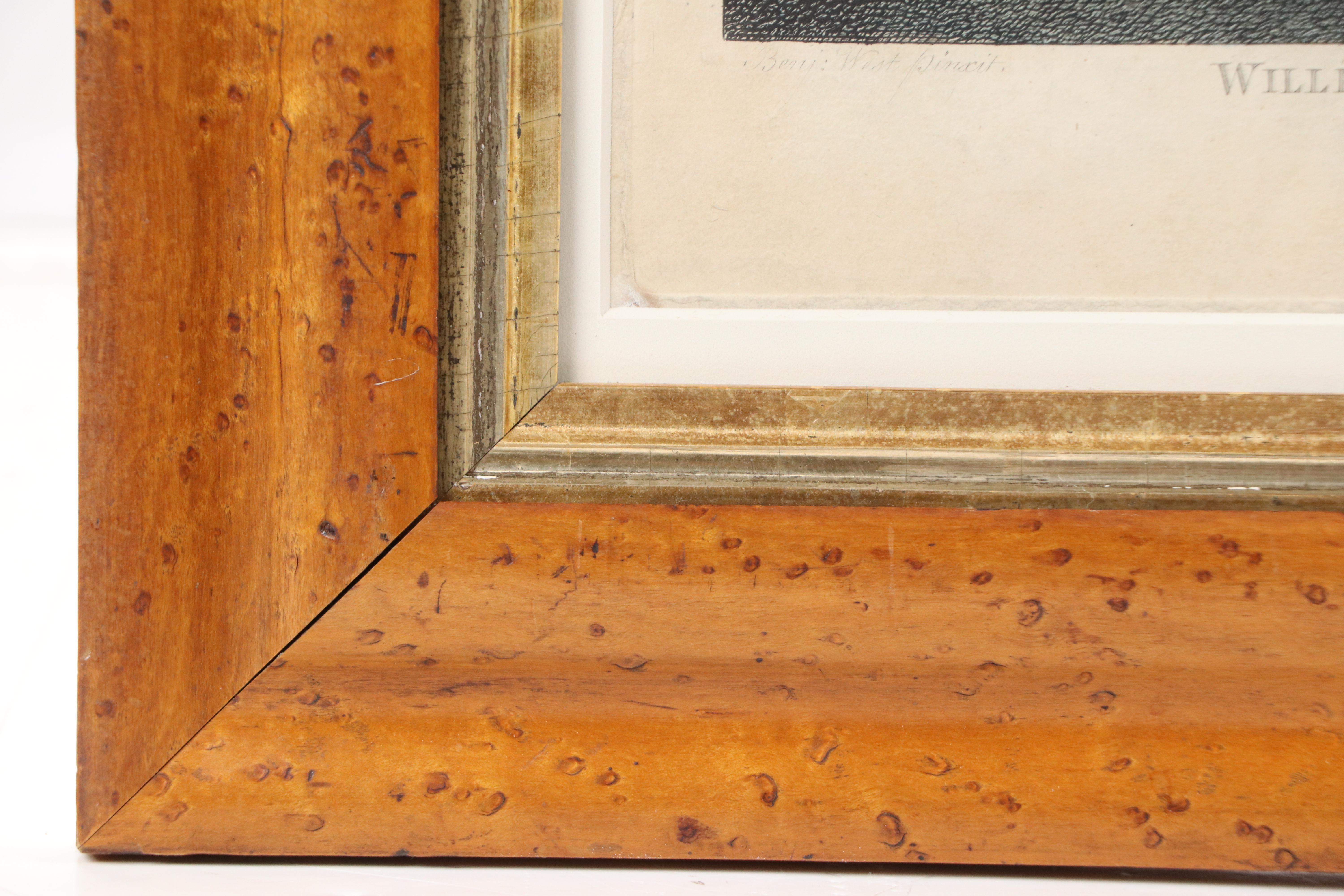 After Benjamin West Hand-Colored Engraving "Penn's Treaty with the Indians"