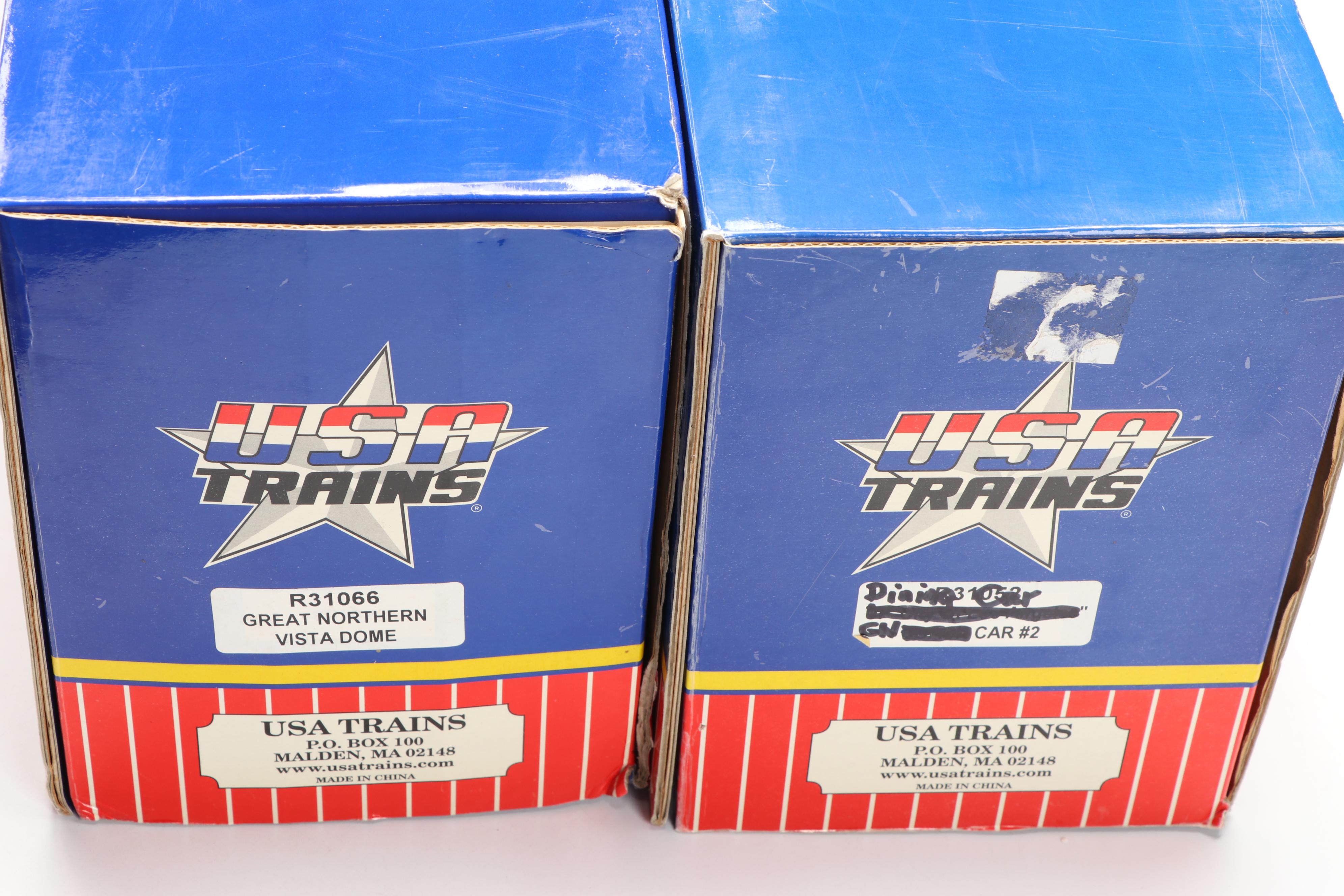 USA Trains G Scale R31066 Great Northern Vista Dome and Dining Car