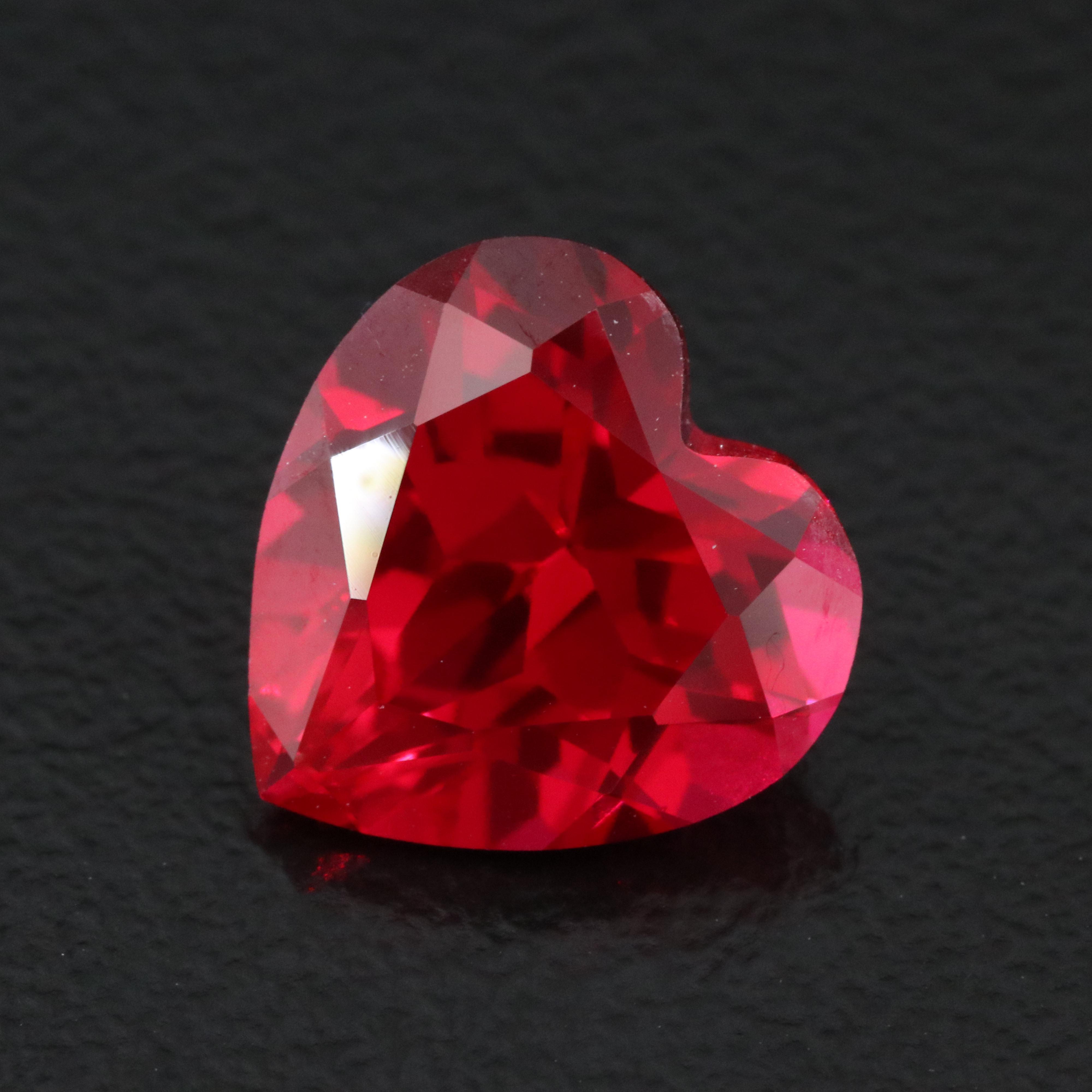 Loose 4.09 CT Lab Grown Ruby