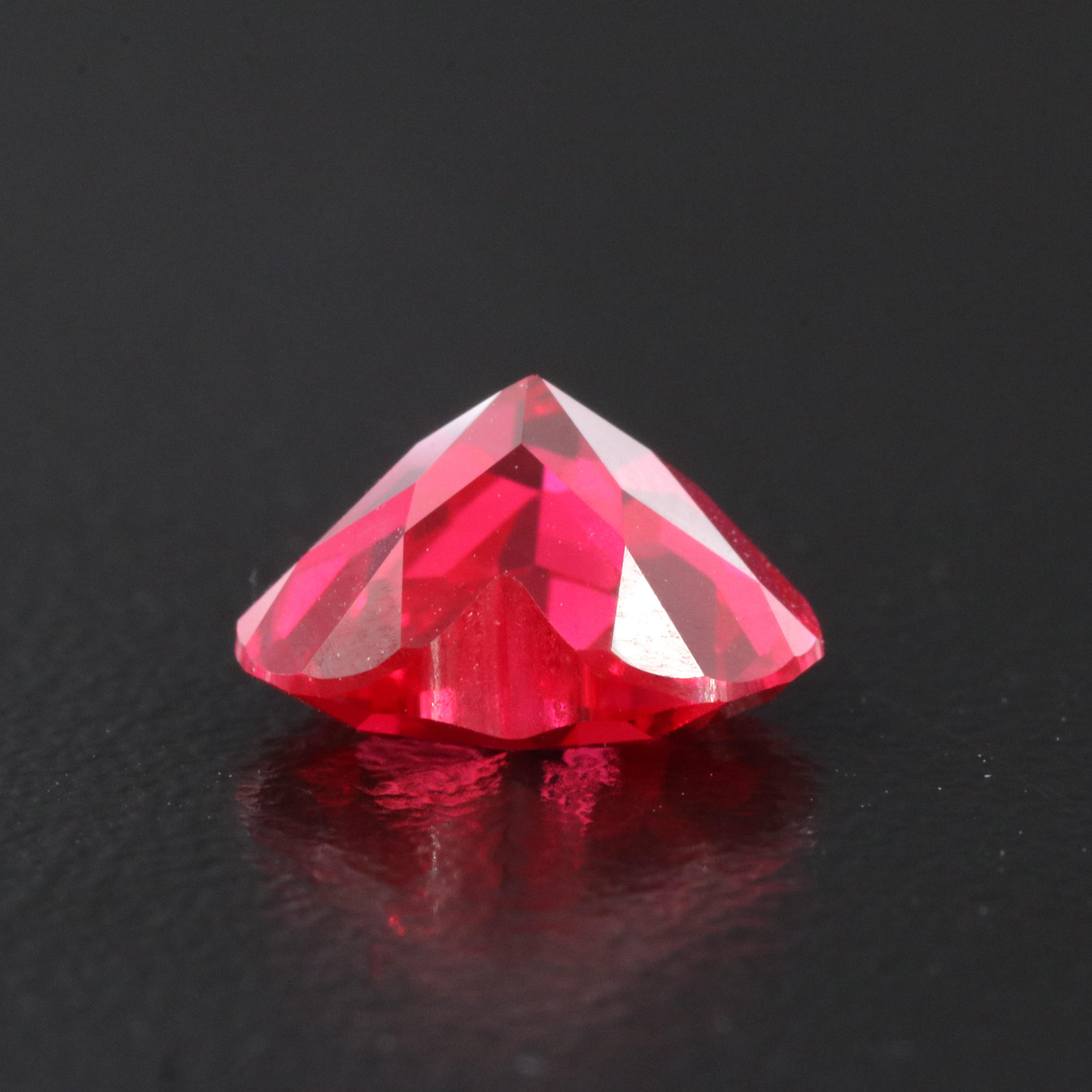 Loose 4.09 CT Lab Grown Ruby