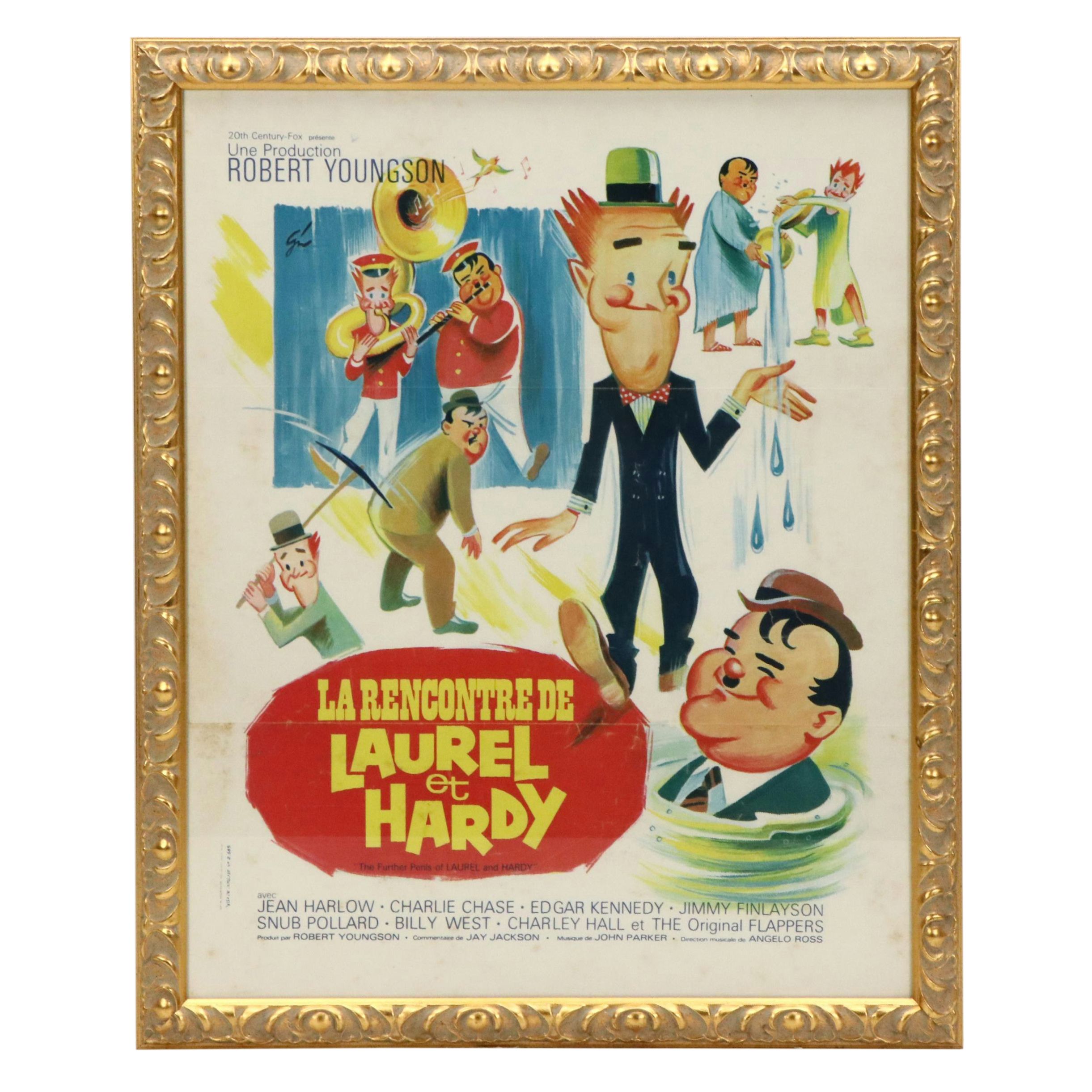 "Laurel and Hardy" Boris Grinsson French Film Poster, 1967