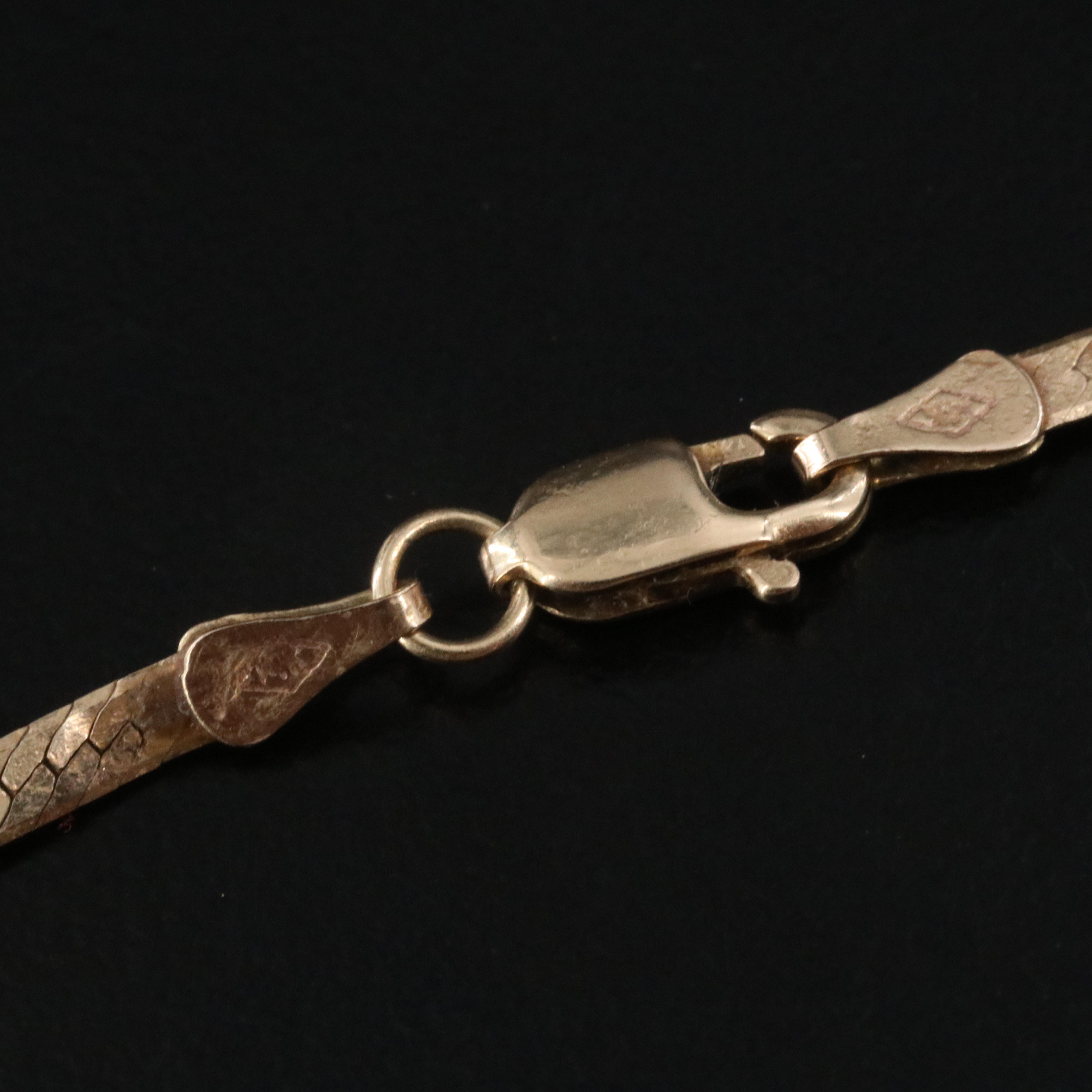 14K Ruby and Diamond Chevron Necklace