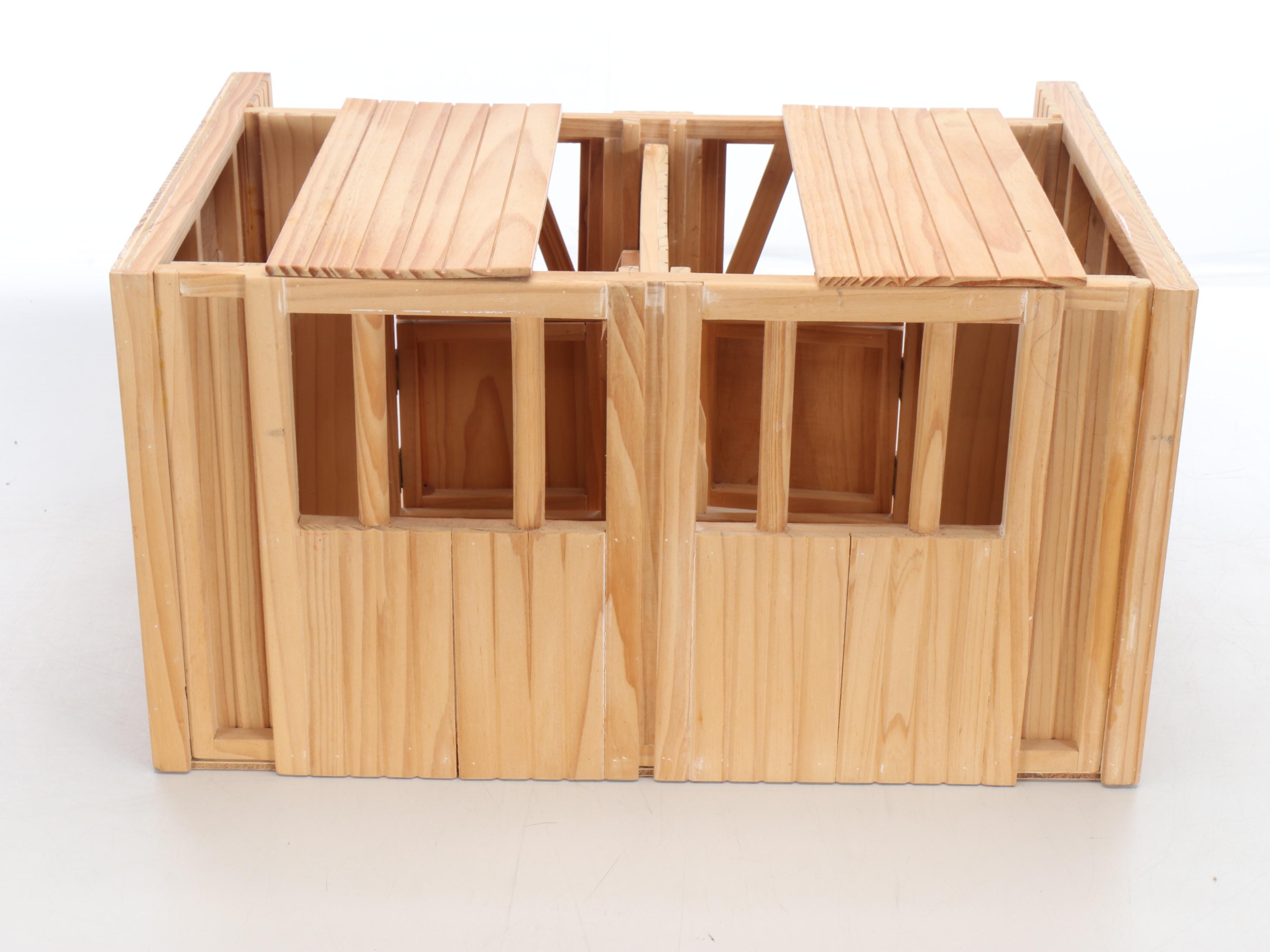 Breyer Horse Trailer, Round Up Truck, and Wooden Barn