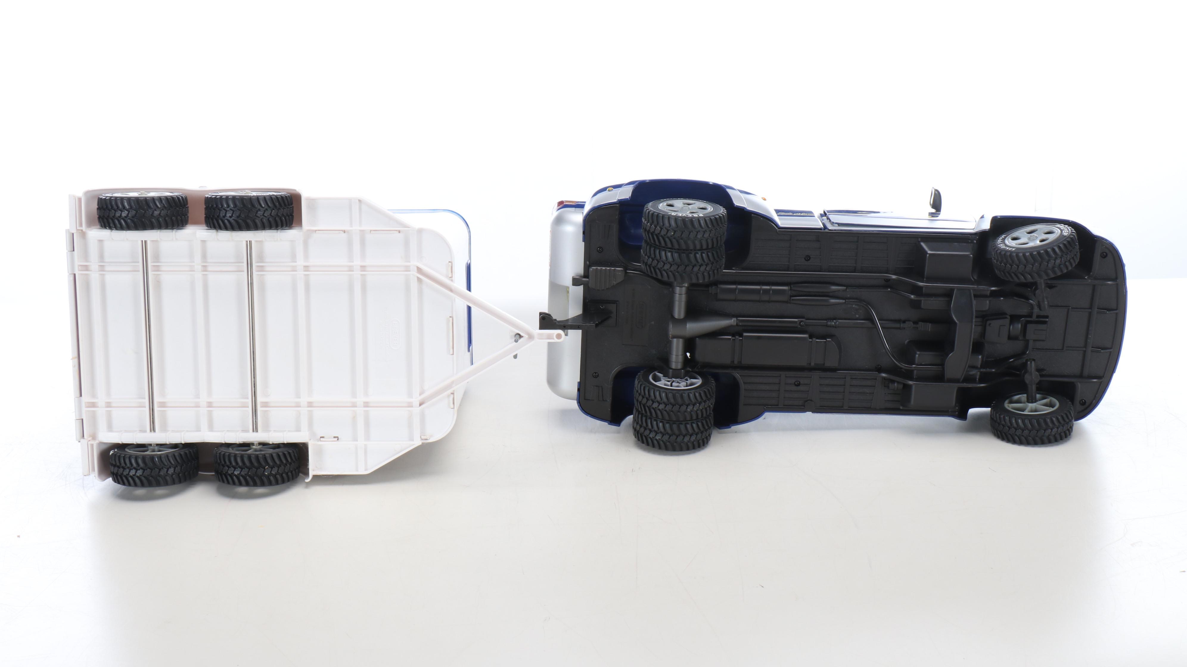 Breyer Horse Trailer, Round Up Truck, and Wooden Barn