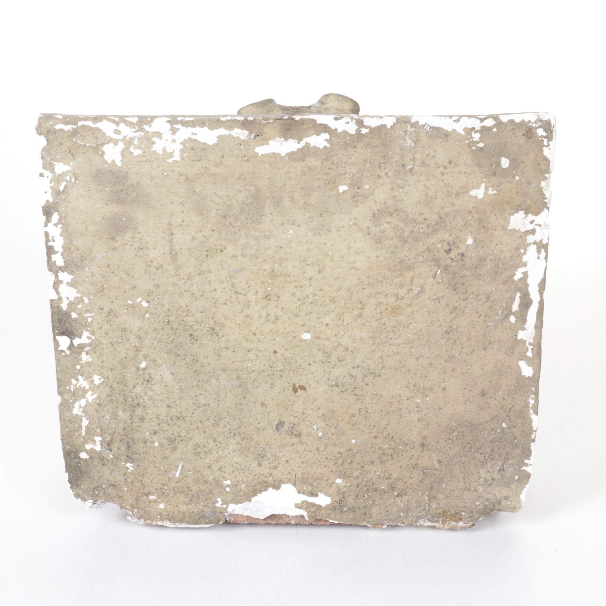 Rococo Style Cast Plaster Wall Shelf with Classical Face