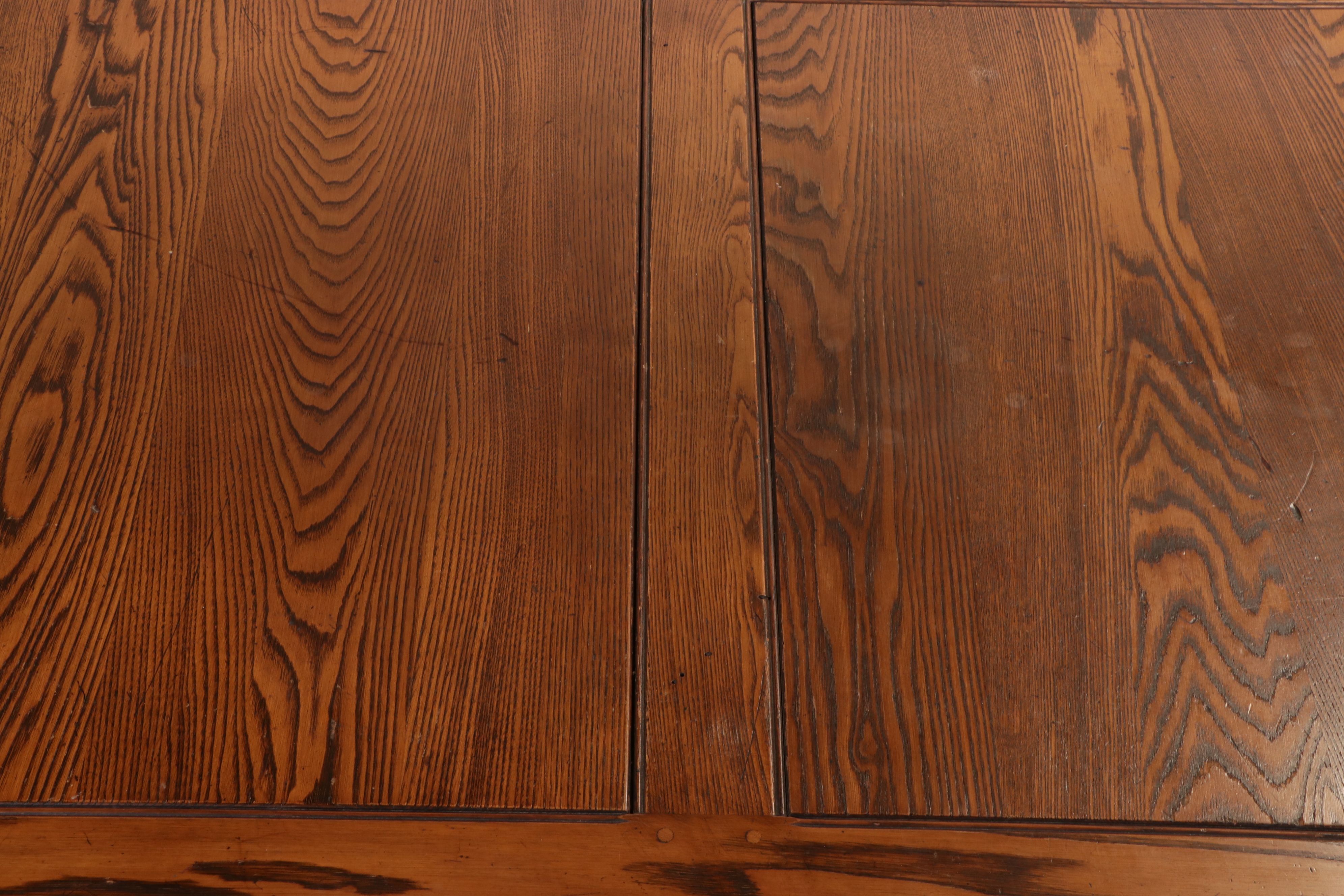 Seven Piece Tudor Style Oak Dining Set, Early 20th Century