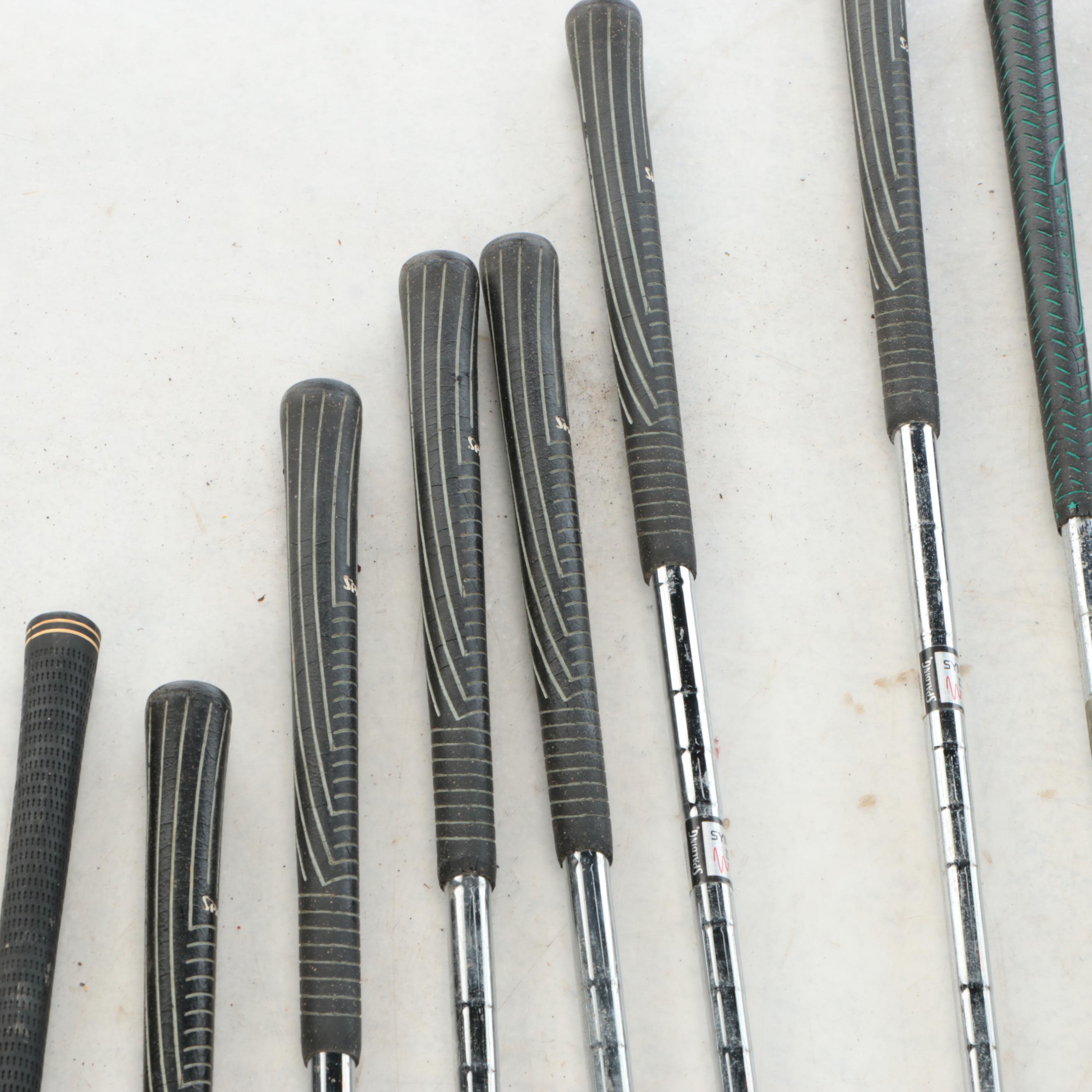 Grand Slam Golf Bag with Spalding and Titleist Golf Clubs