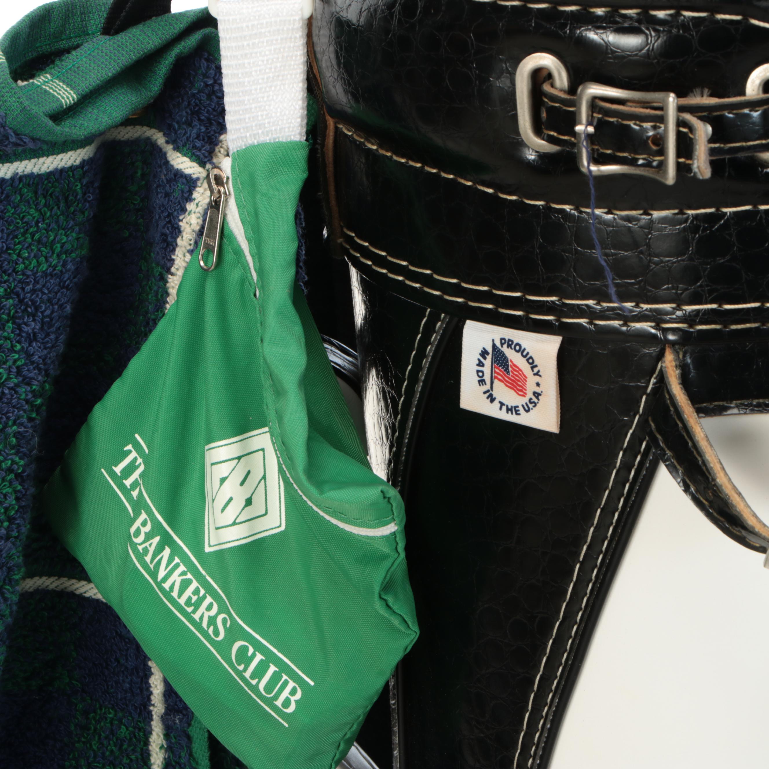 Grand Slam Golf Bag with Spalding and Titleist Golf Clubs