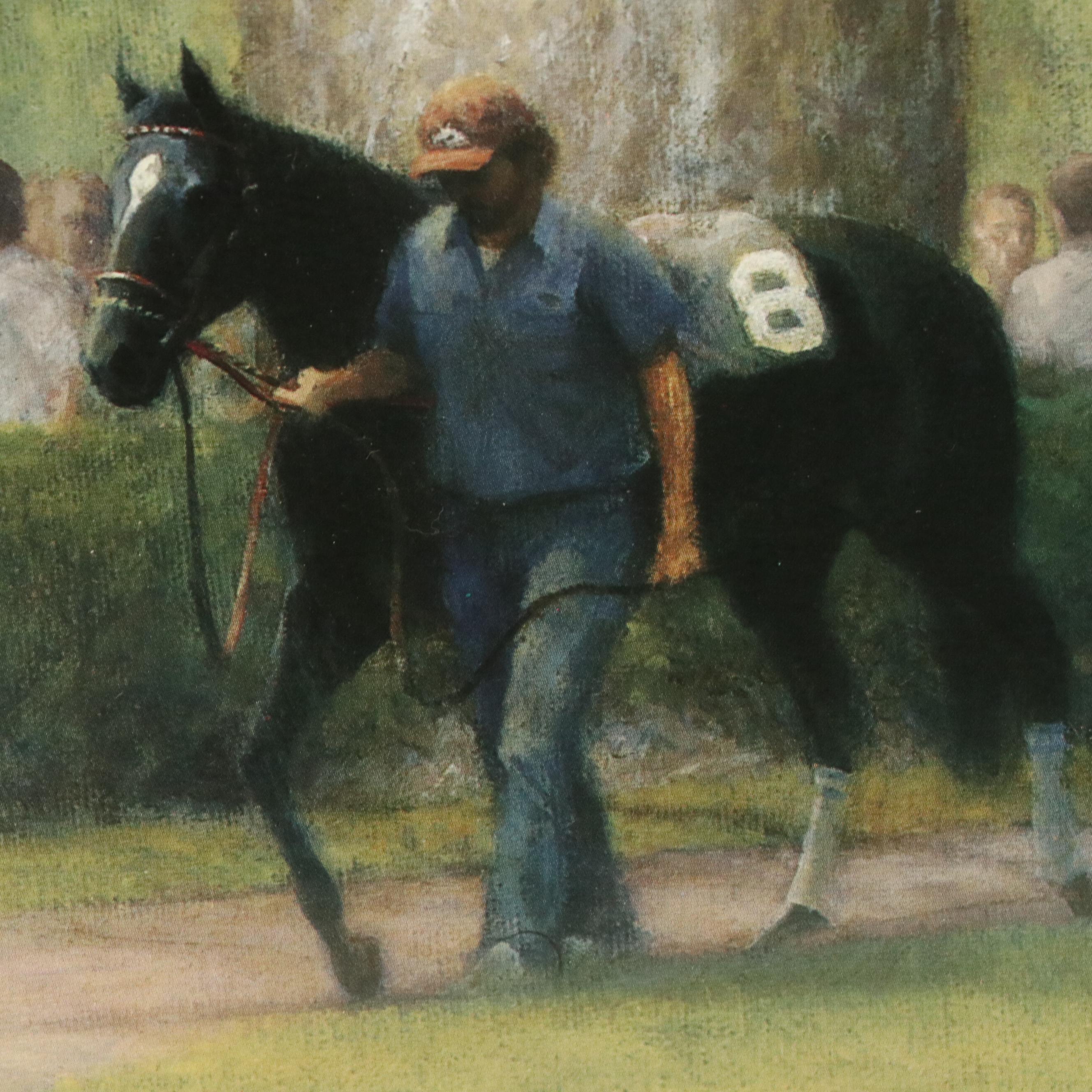 Pair of James Crow Keeneland Horse Racing Offset Lithographs