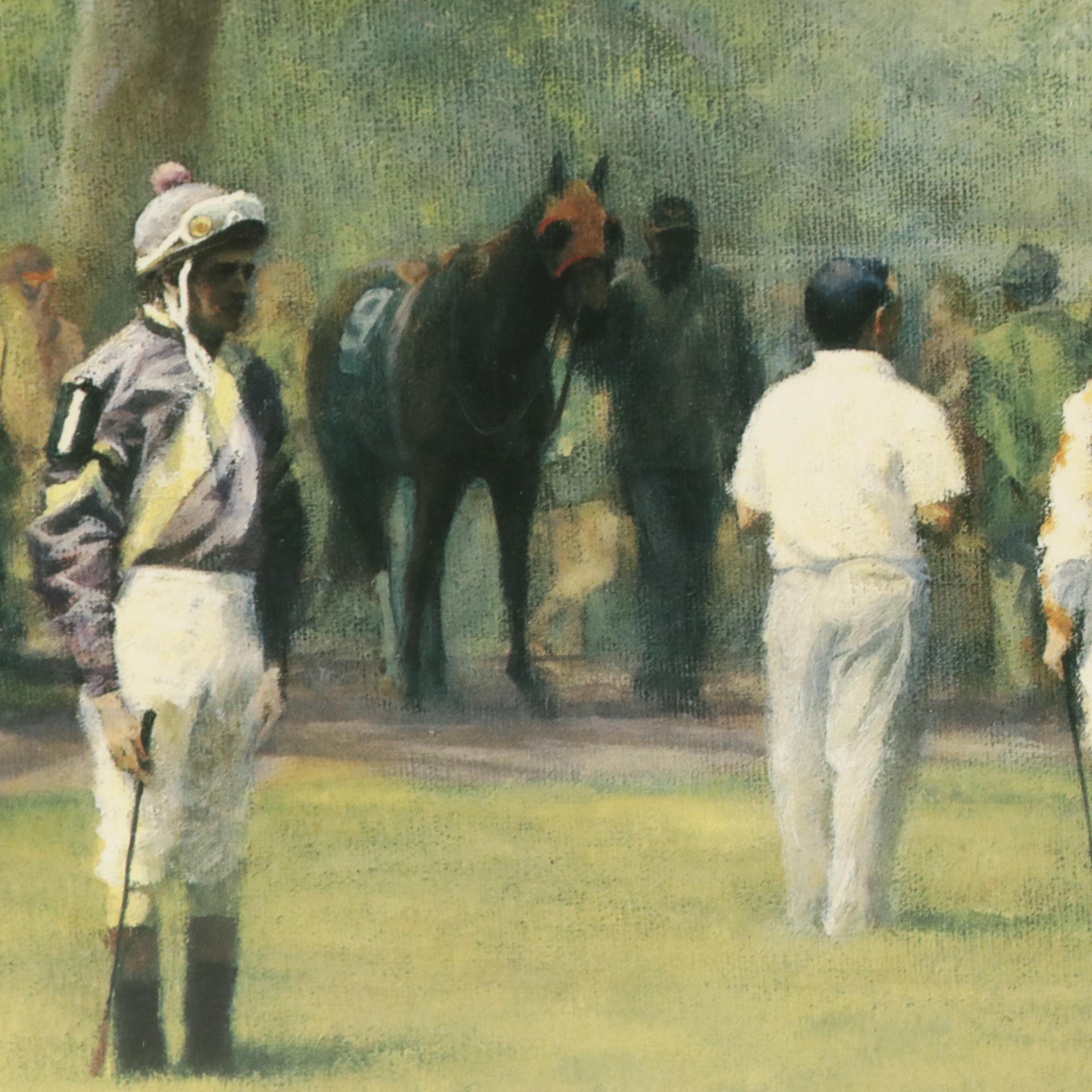 Pair of James Crow Keeneland Horse Racing Offset Lithographs