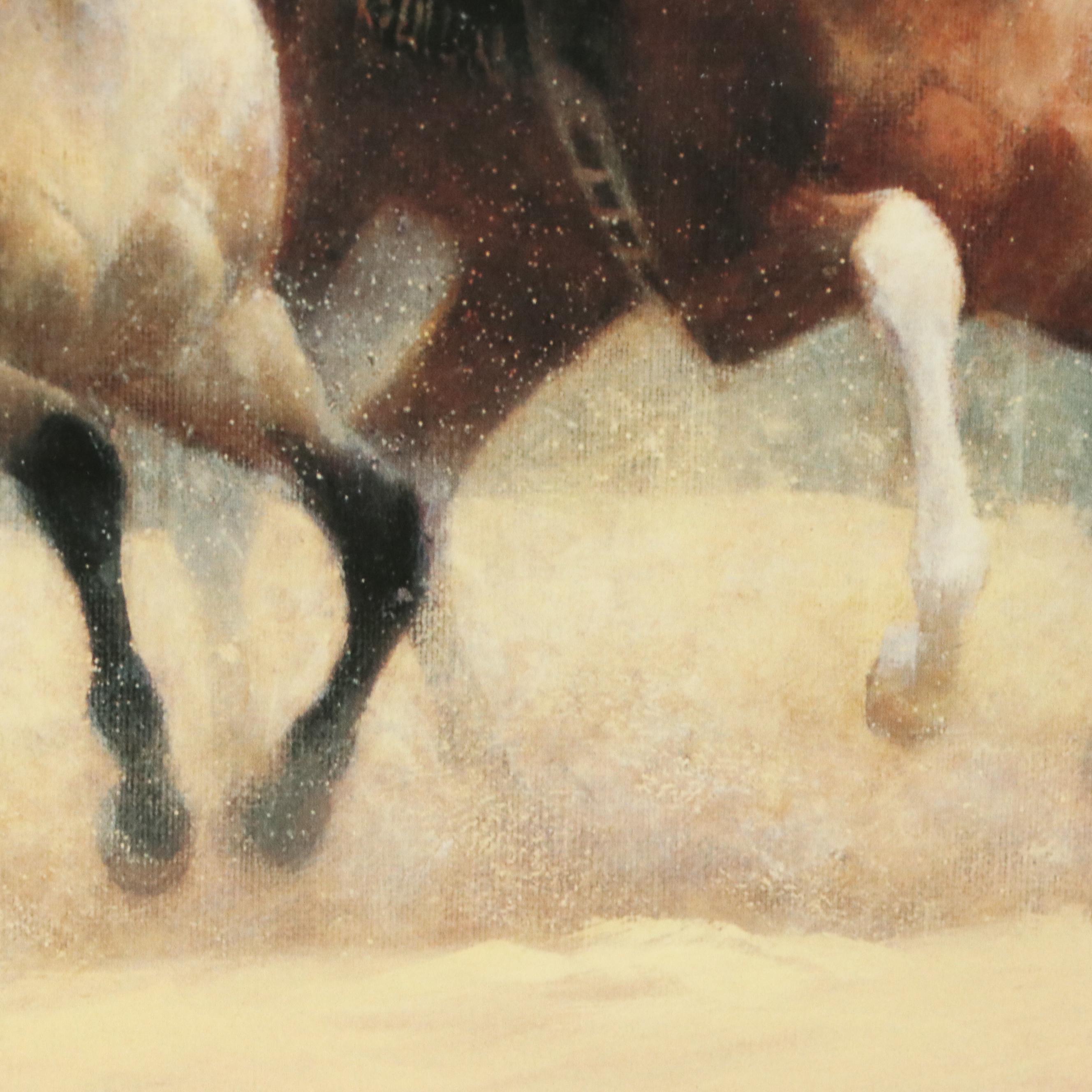 Pair of James Crow Keeneland Horse Racing Offset Lithographs