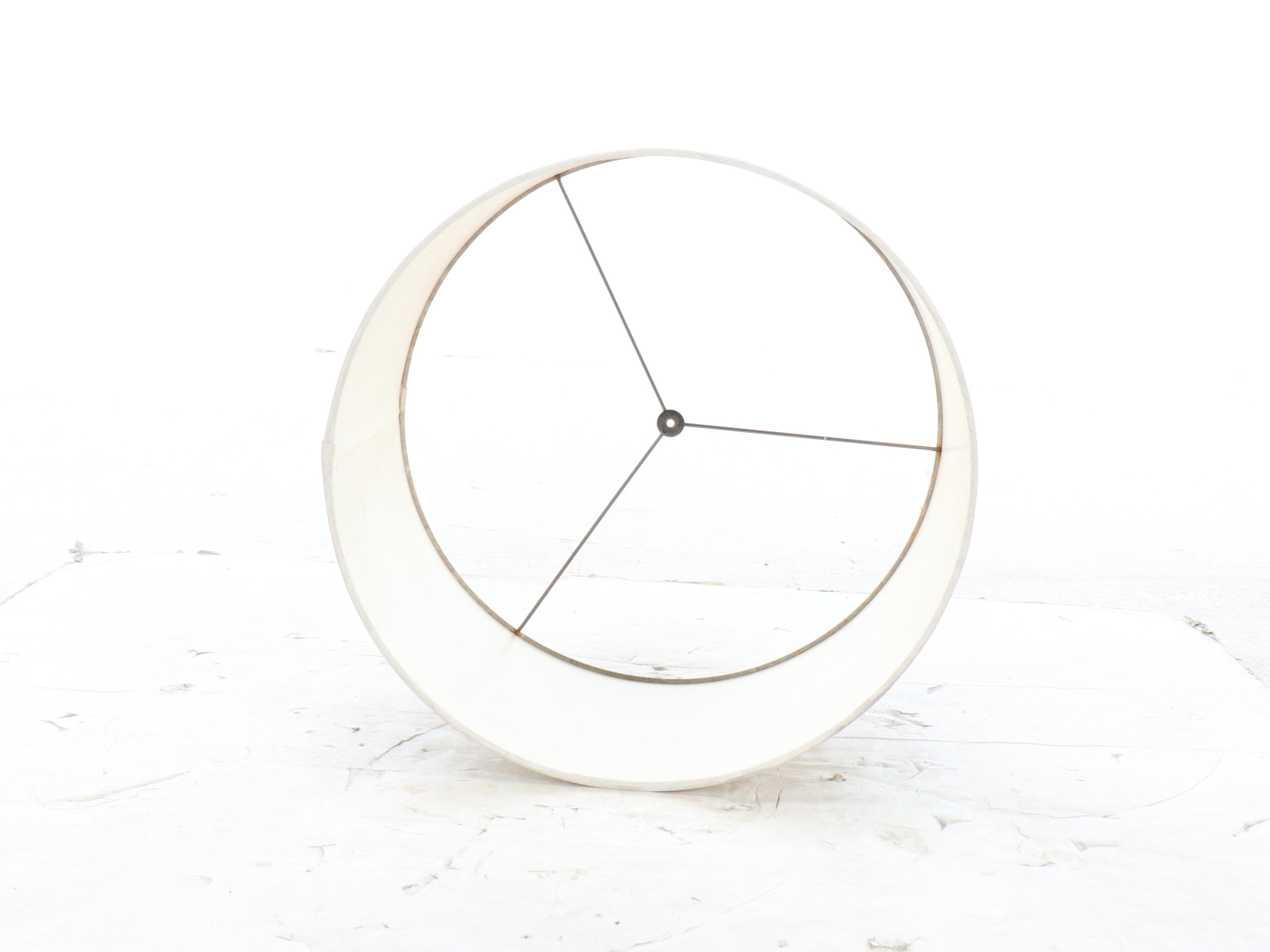 Faux Bois Floor Lamp with Drum Shade, 21st Century