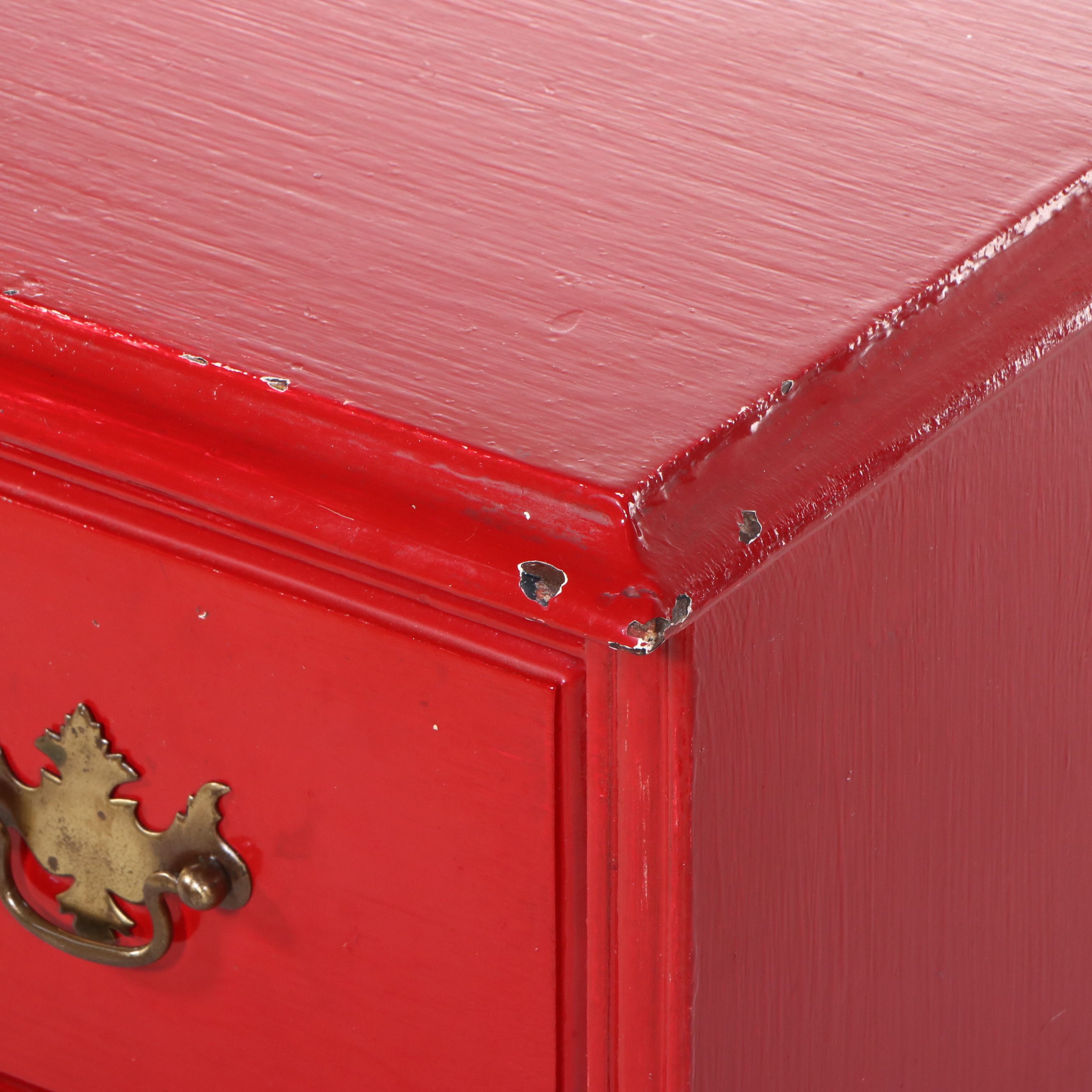 Painted Chippendale Style Vanity Desk, Mid-20th Century