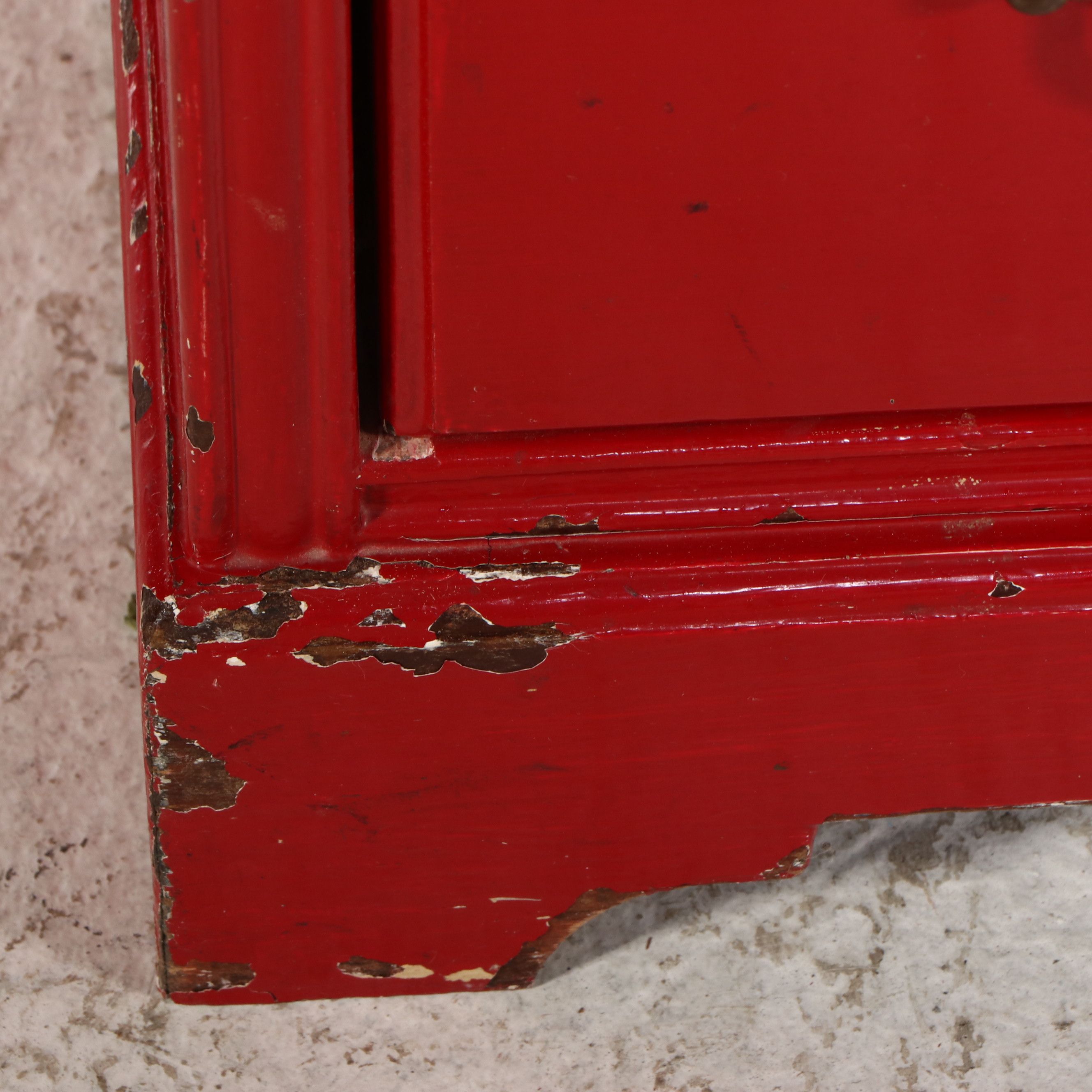 Painted Chippendale Style Vanity Desk, Mid-20th Century