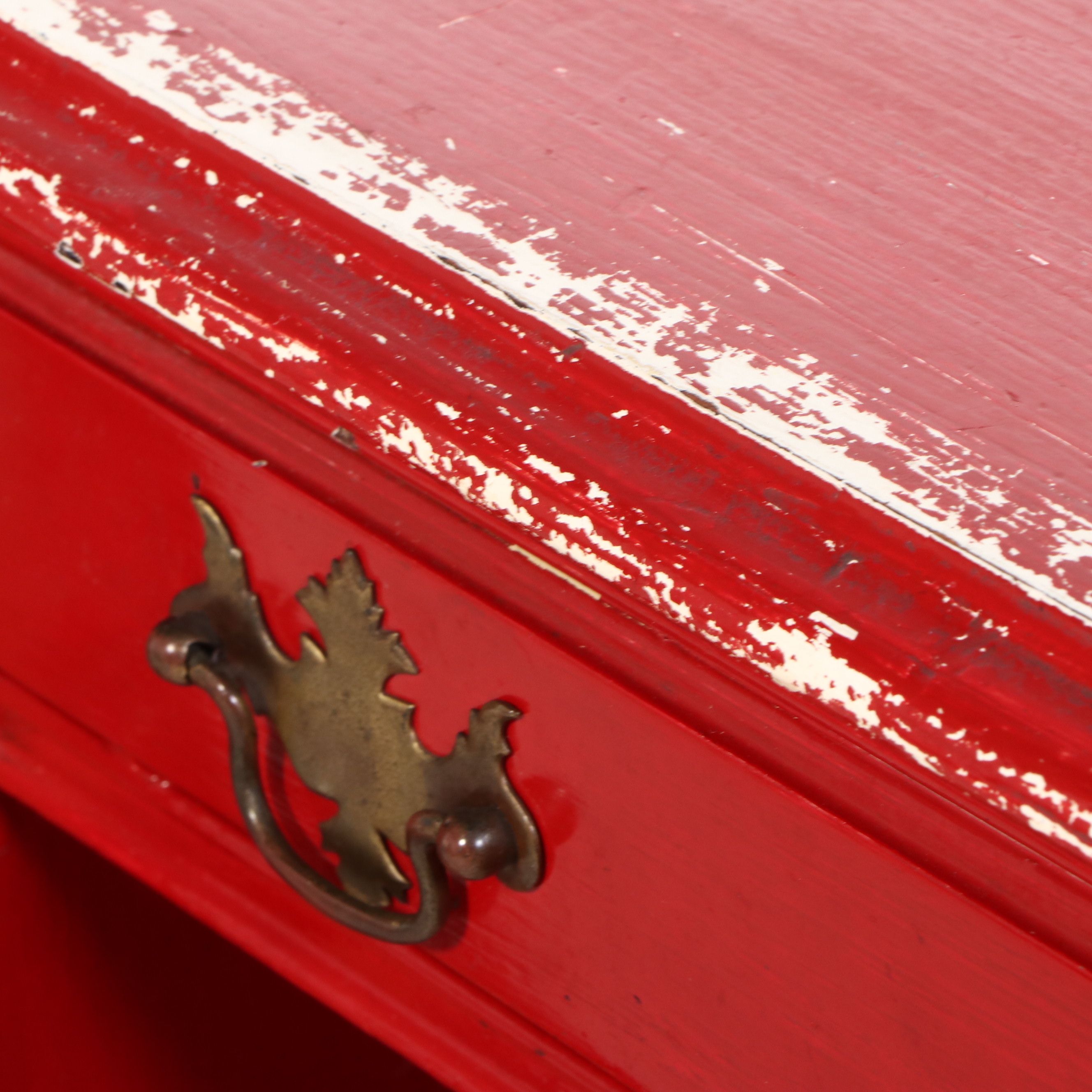 Painted Chippendale Style Vanity Desk, Mid-20th Century