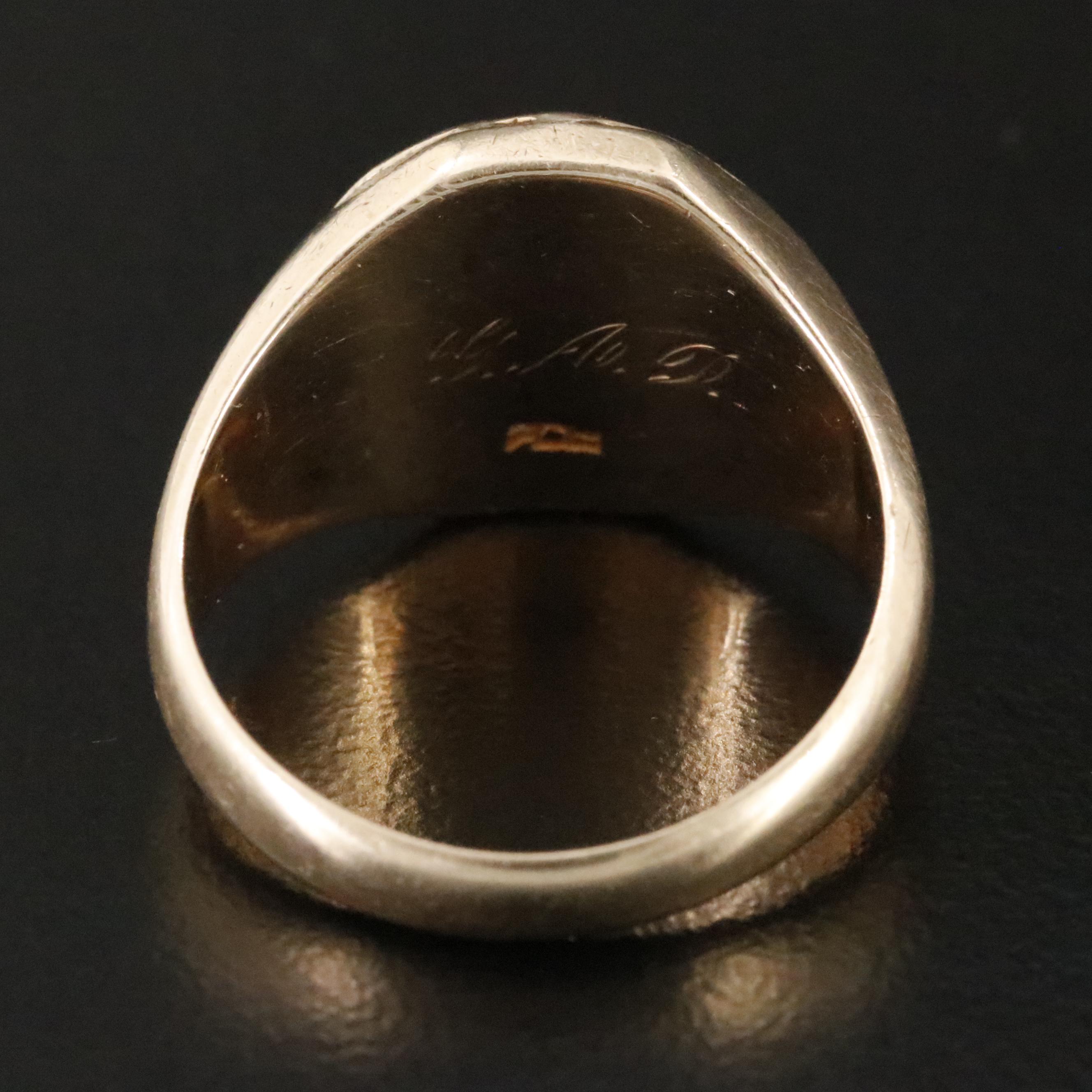 Vintage 10K Class Ring