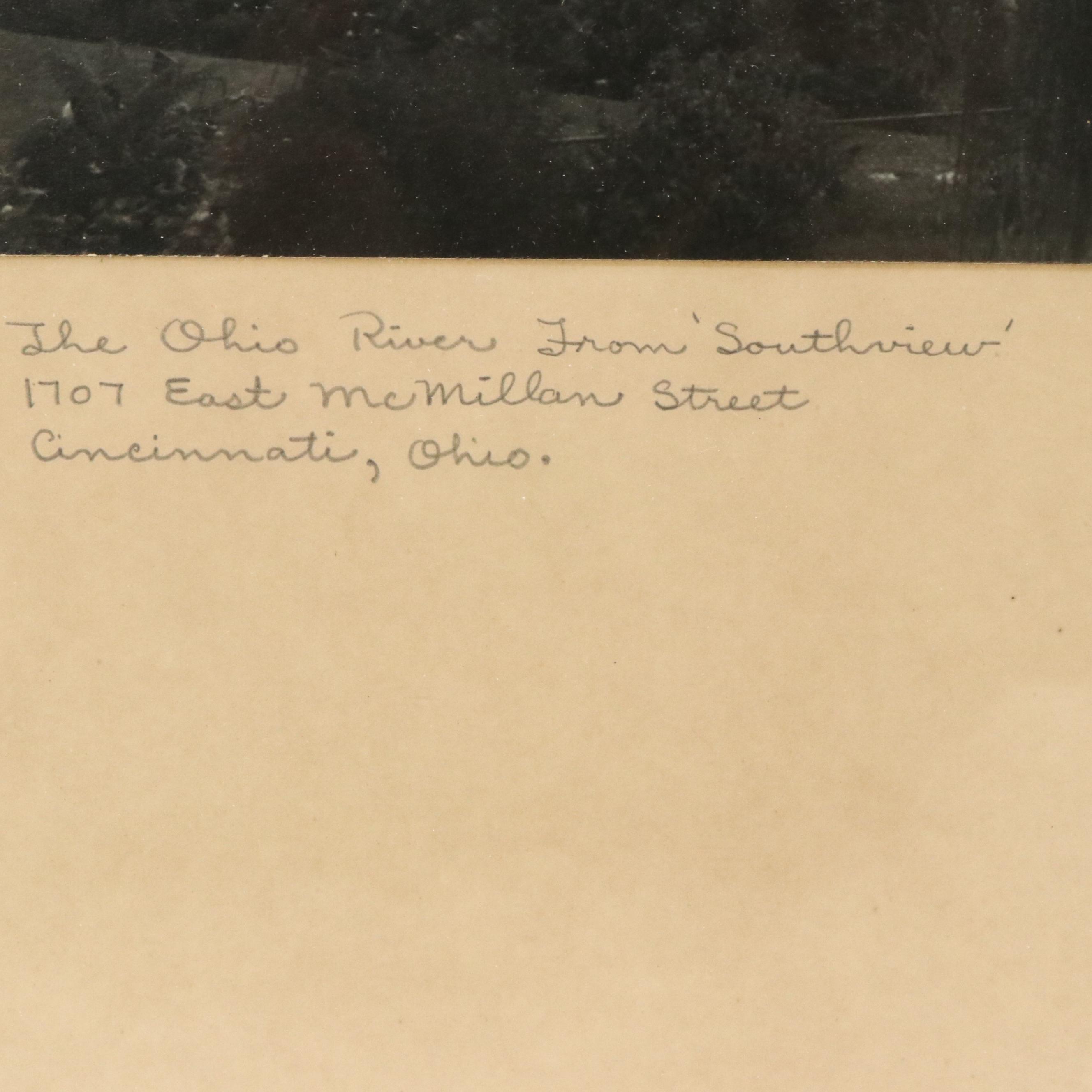 John H. Garber Photograph "The Ohio River from 'Southview'," 1952