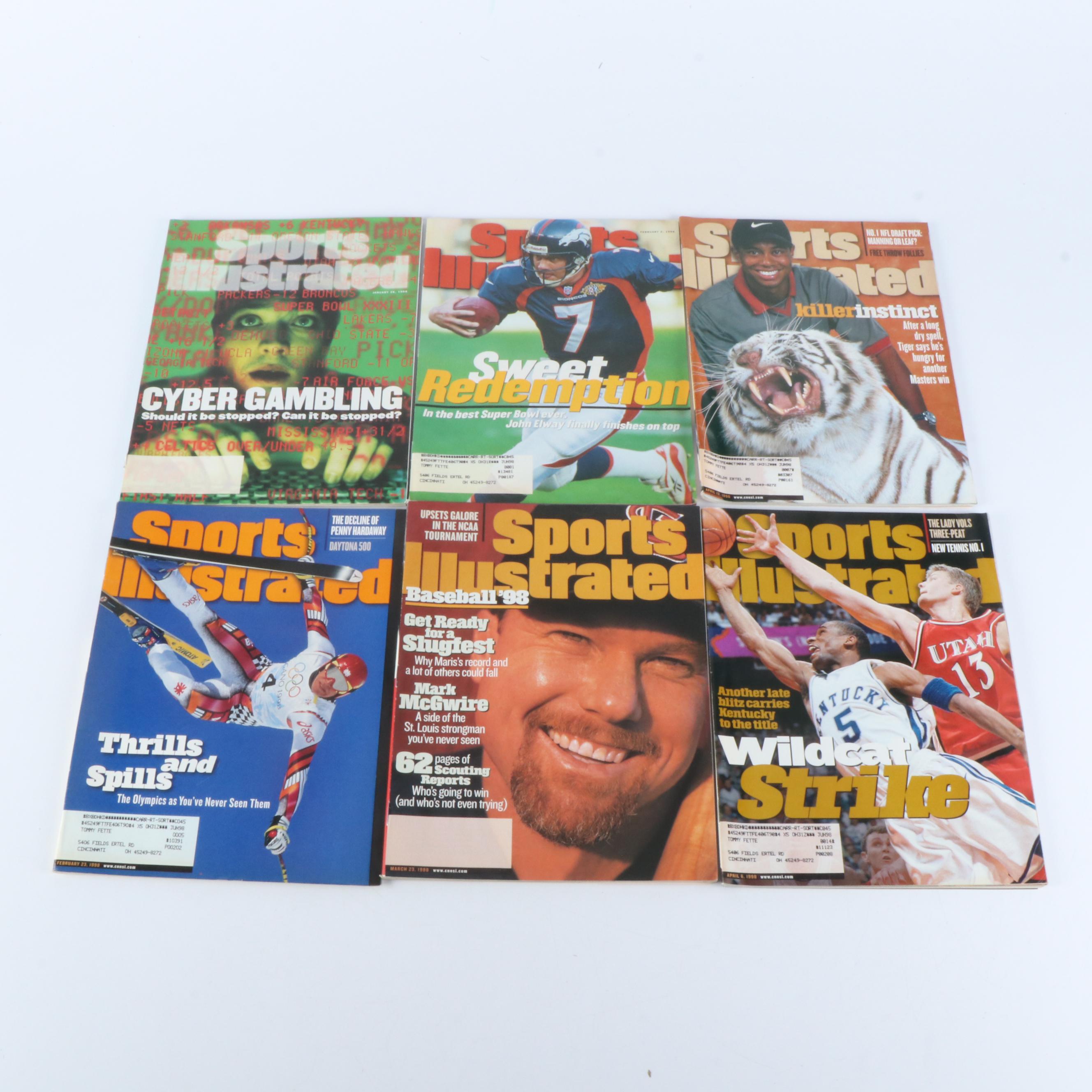 "Sports Illustrated", "Beckett", and More Sports Magazines, Late 20th Century