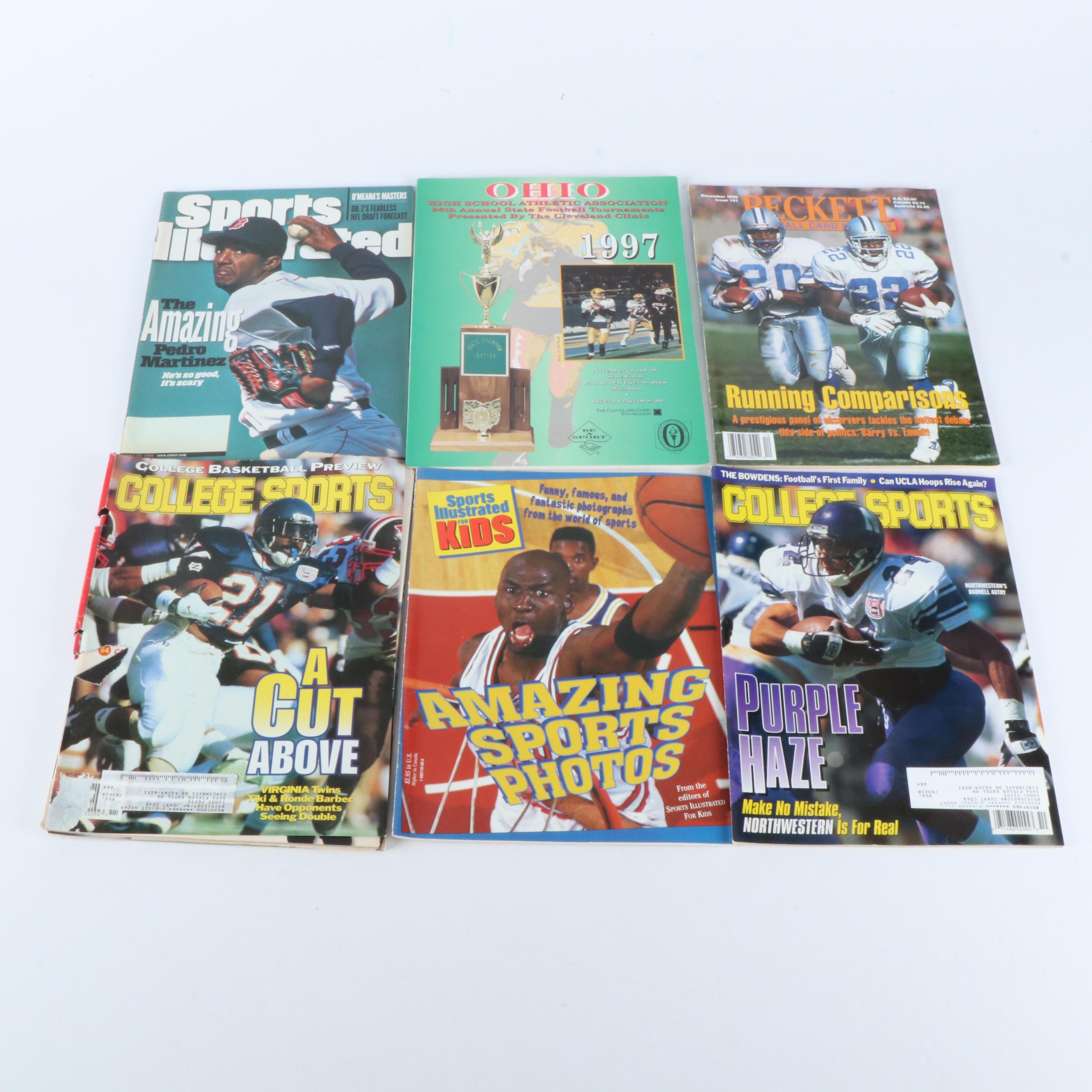 "Sports Illustrated", "Beckett", and More Sports Magazines, Late 20th Century