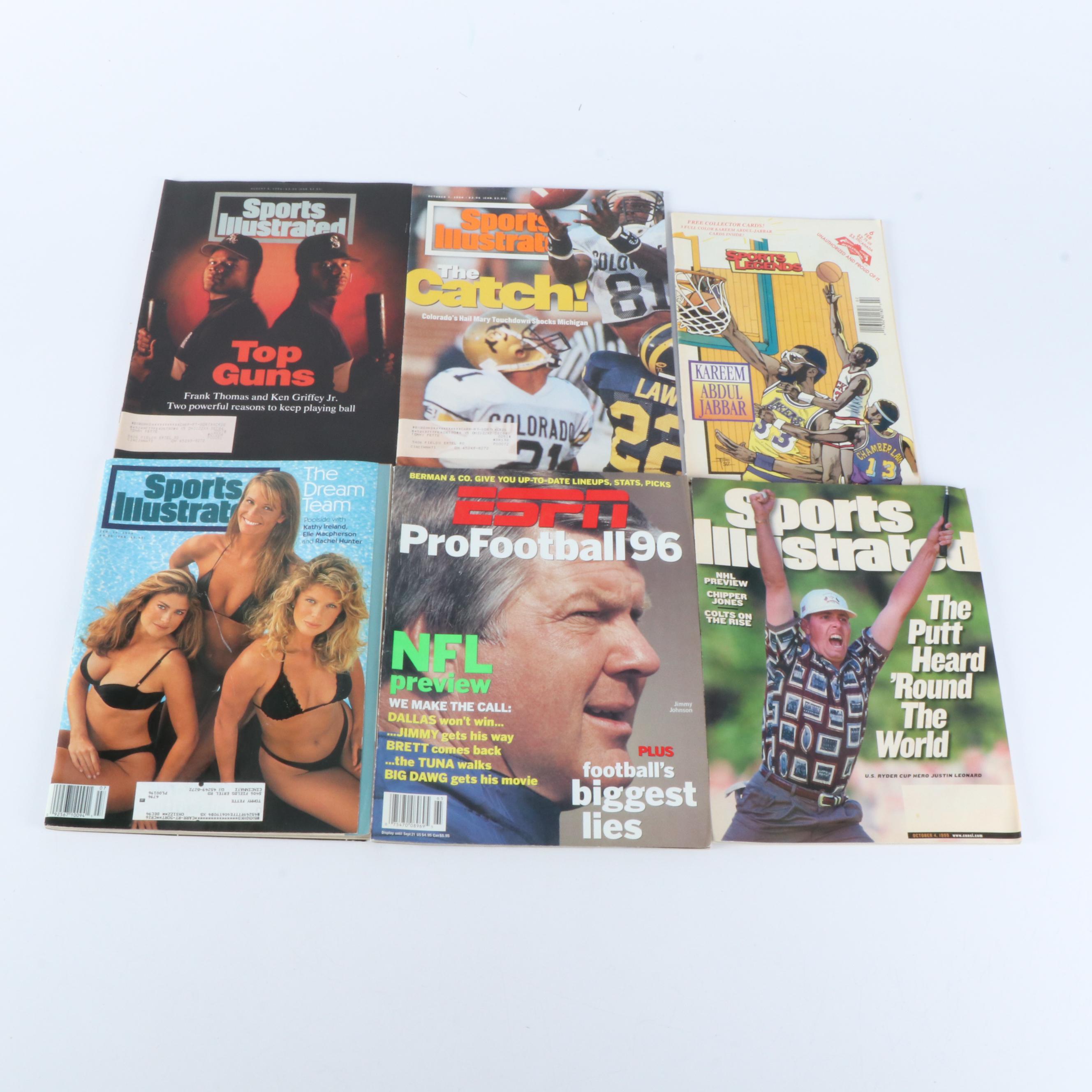 "Sports Illustrated", "Beckett", and More Sports Magazines, Late 20th Century