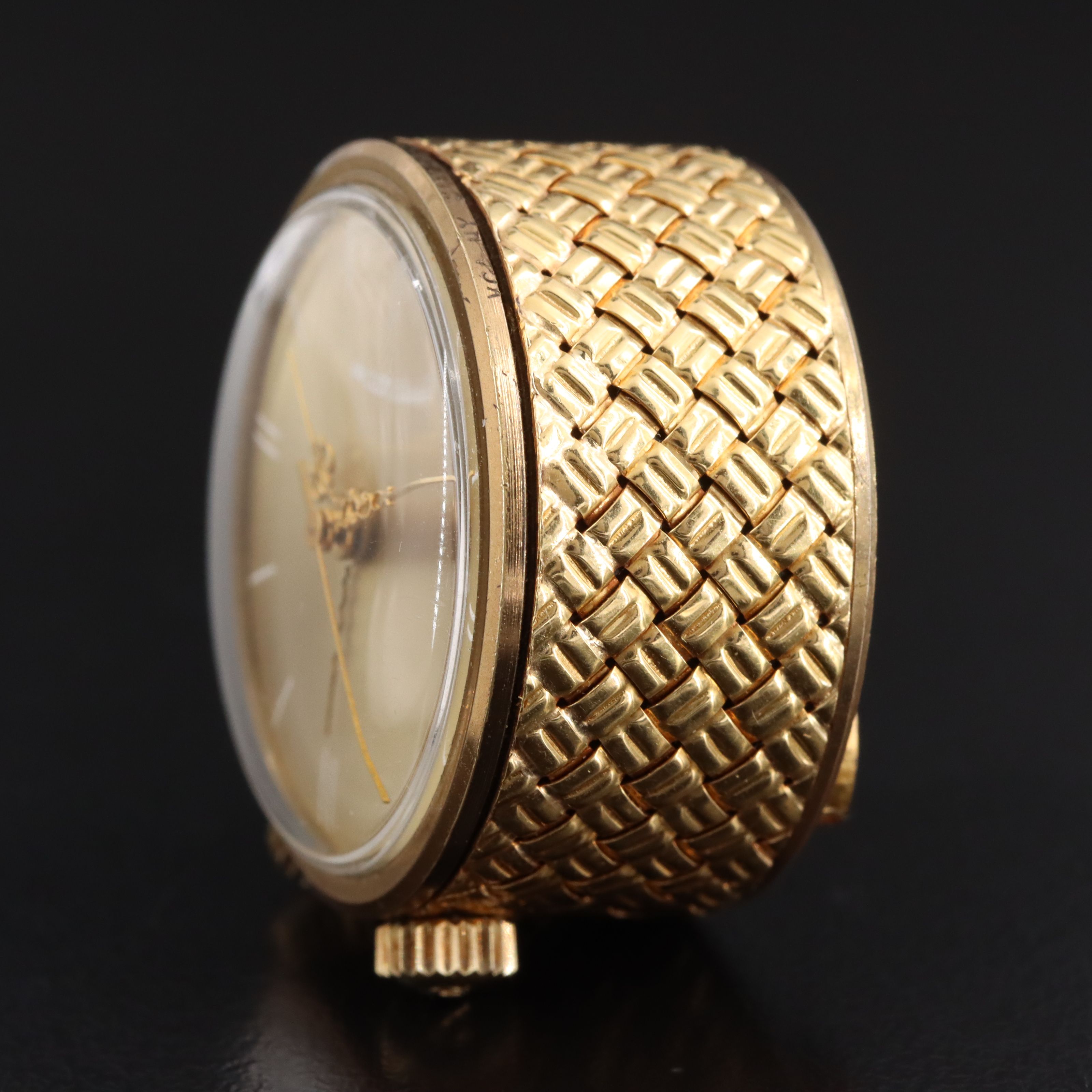 Vintage Van Cleef & Arpels 18K Travel Alarm Clock