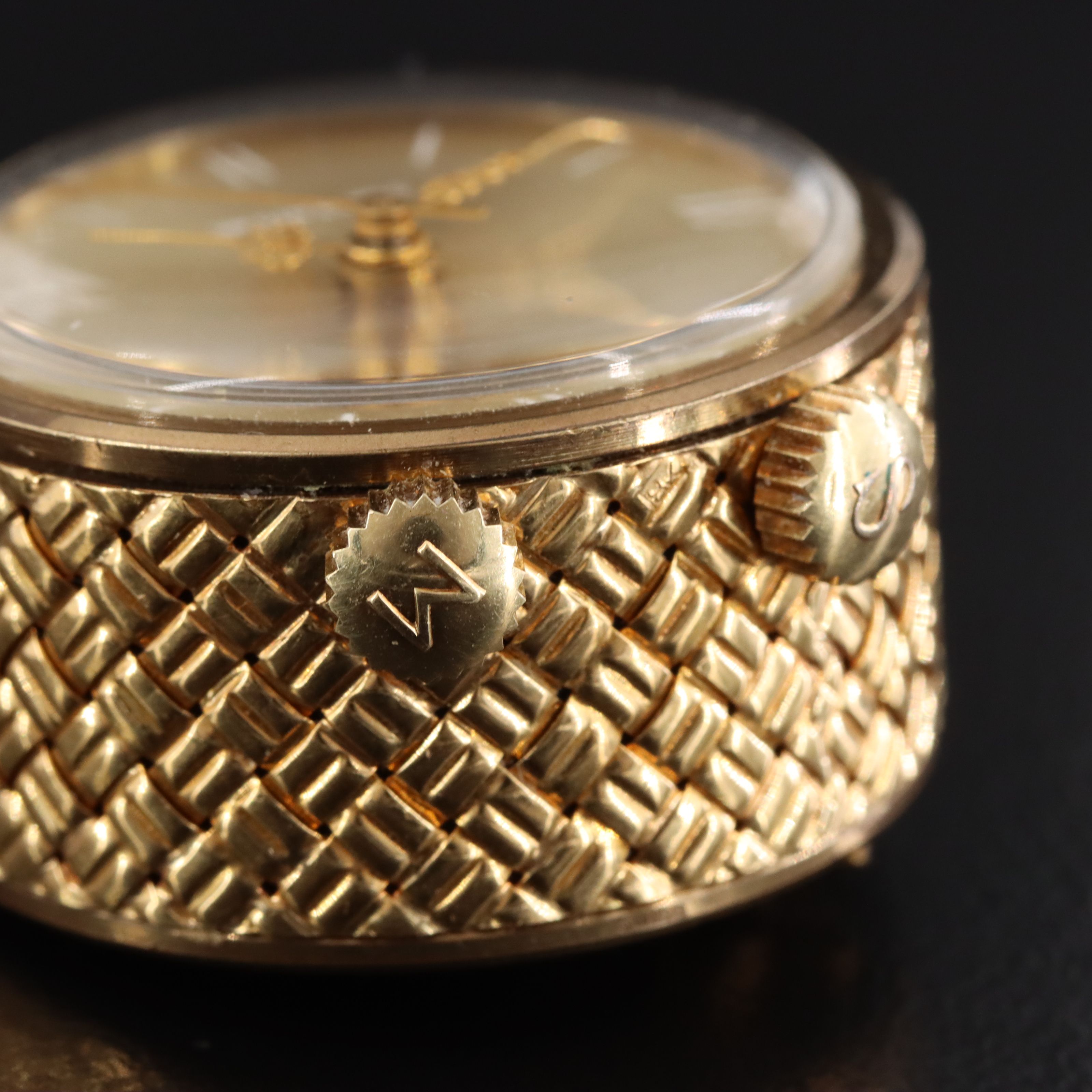 Vintage Van Cleef & Arpels 18K Travel Alarm Clock