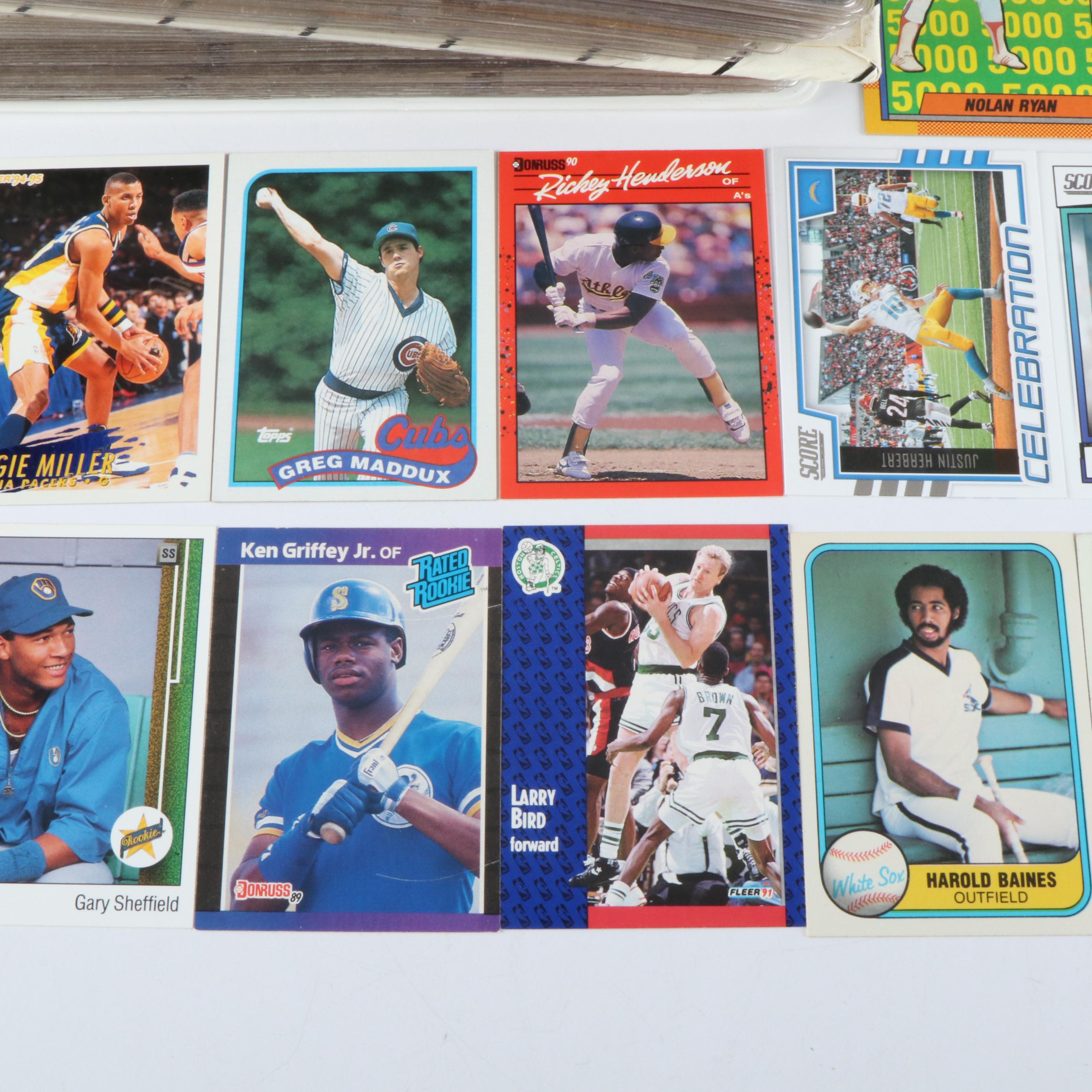 Fleer with Other Sports Cards Featuring Howie Long Rookie Card and More