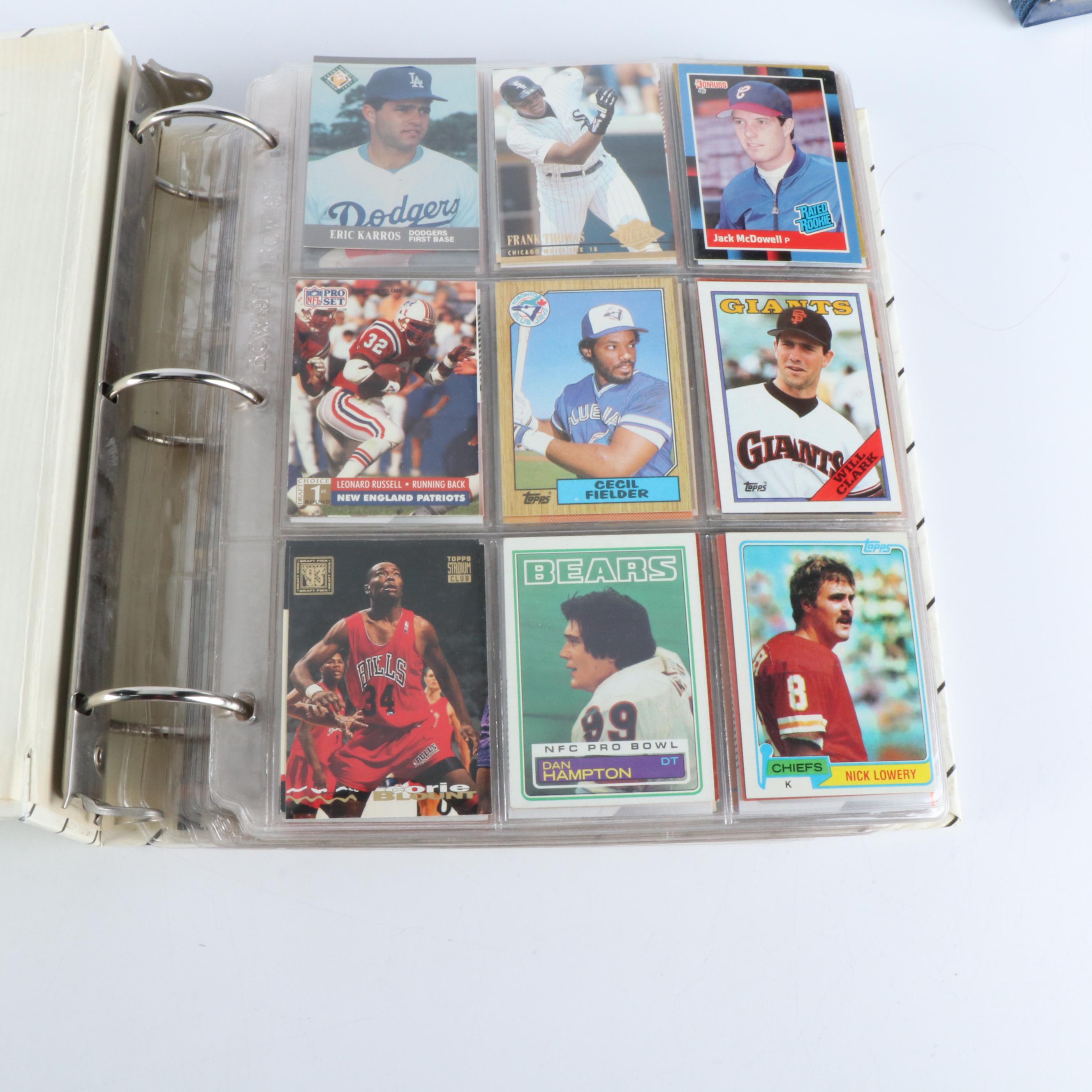 Fleer with Other Sports Cards Featuring Howie Long Rookie Card and More