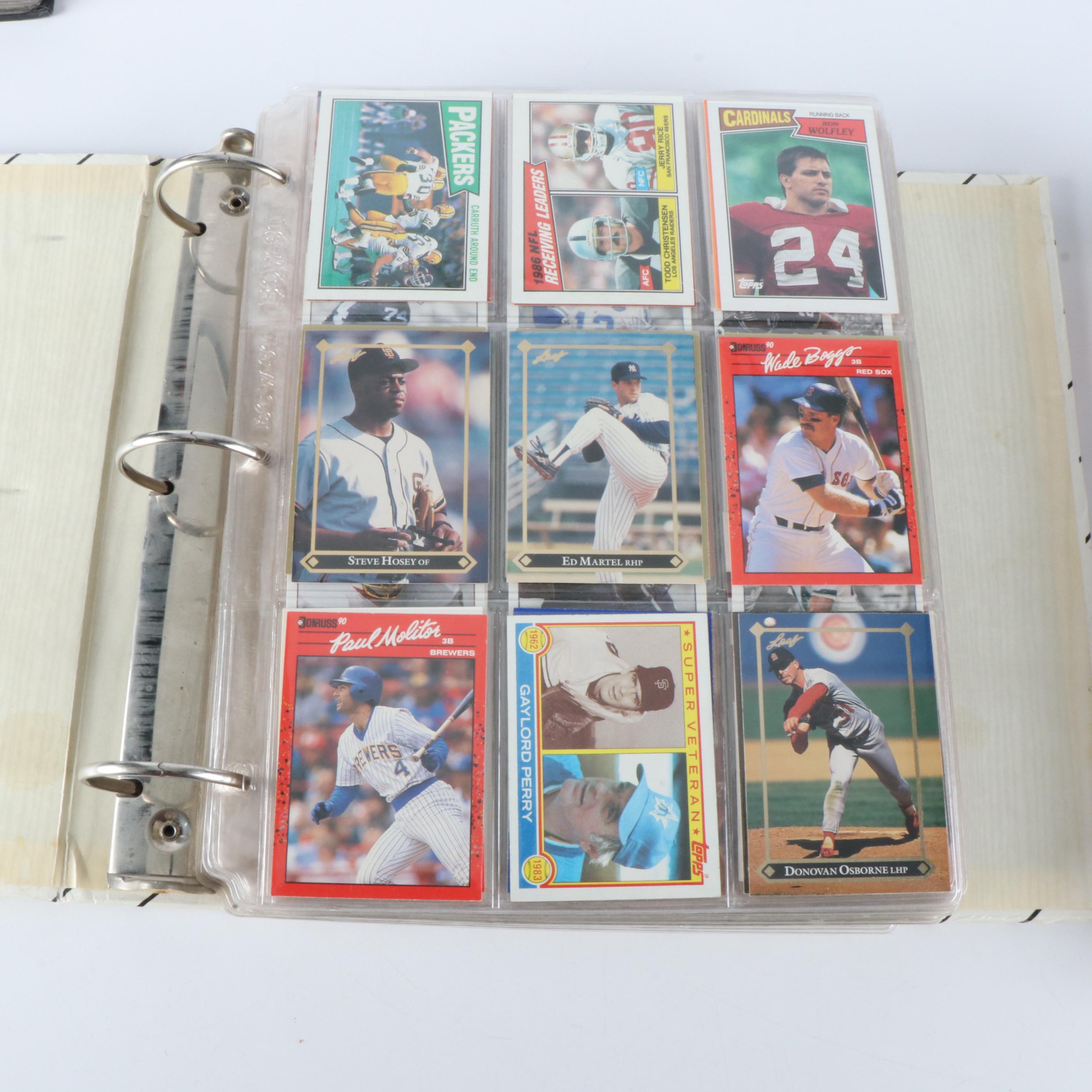 Fleer with Other Sports Cards Featuring Howie Long Rookie Card and More