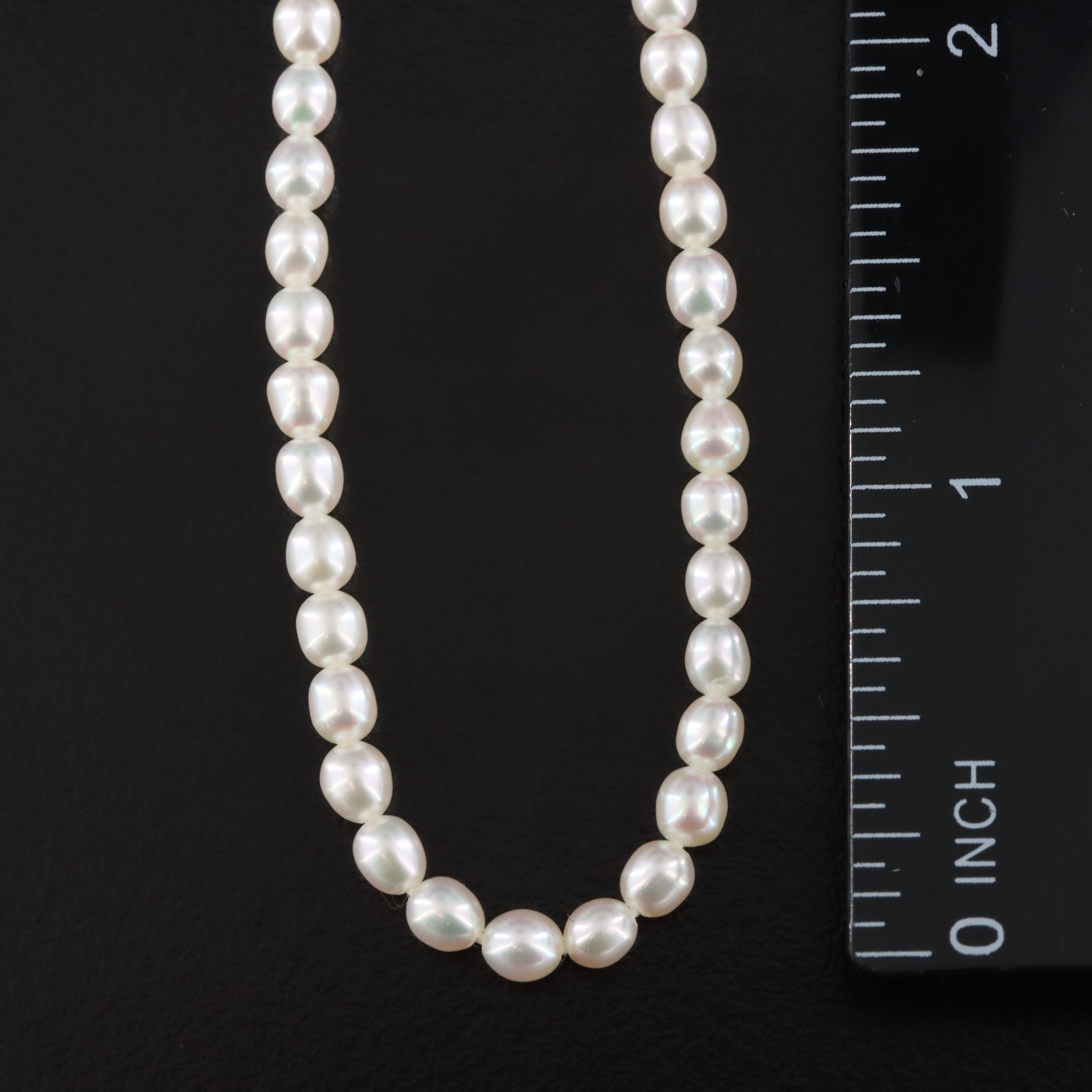Pearl Necklace with 18K Clasp