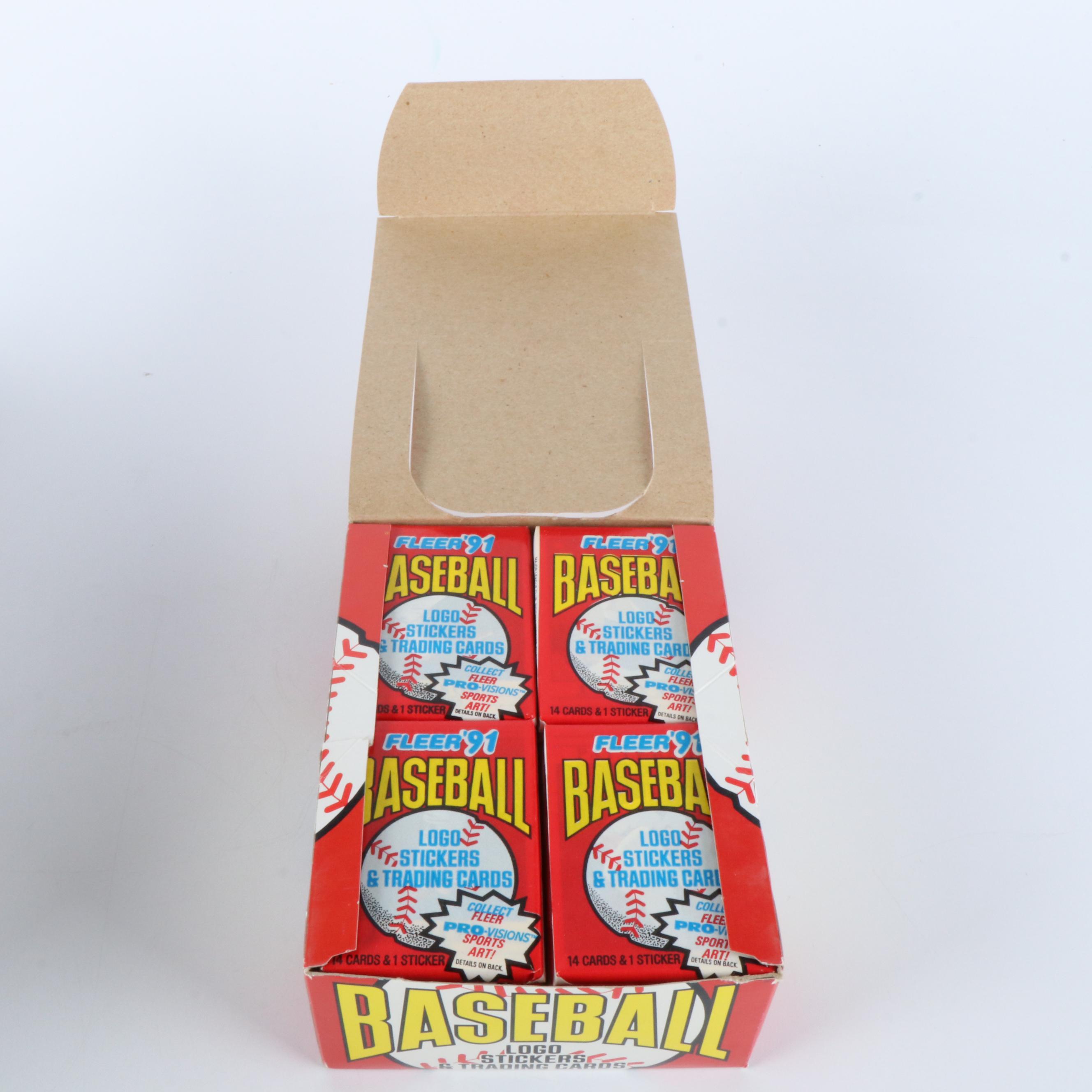 Sealed Sports Trading Card Sets and Wax Packs, 1989-1991