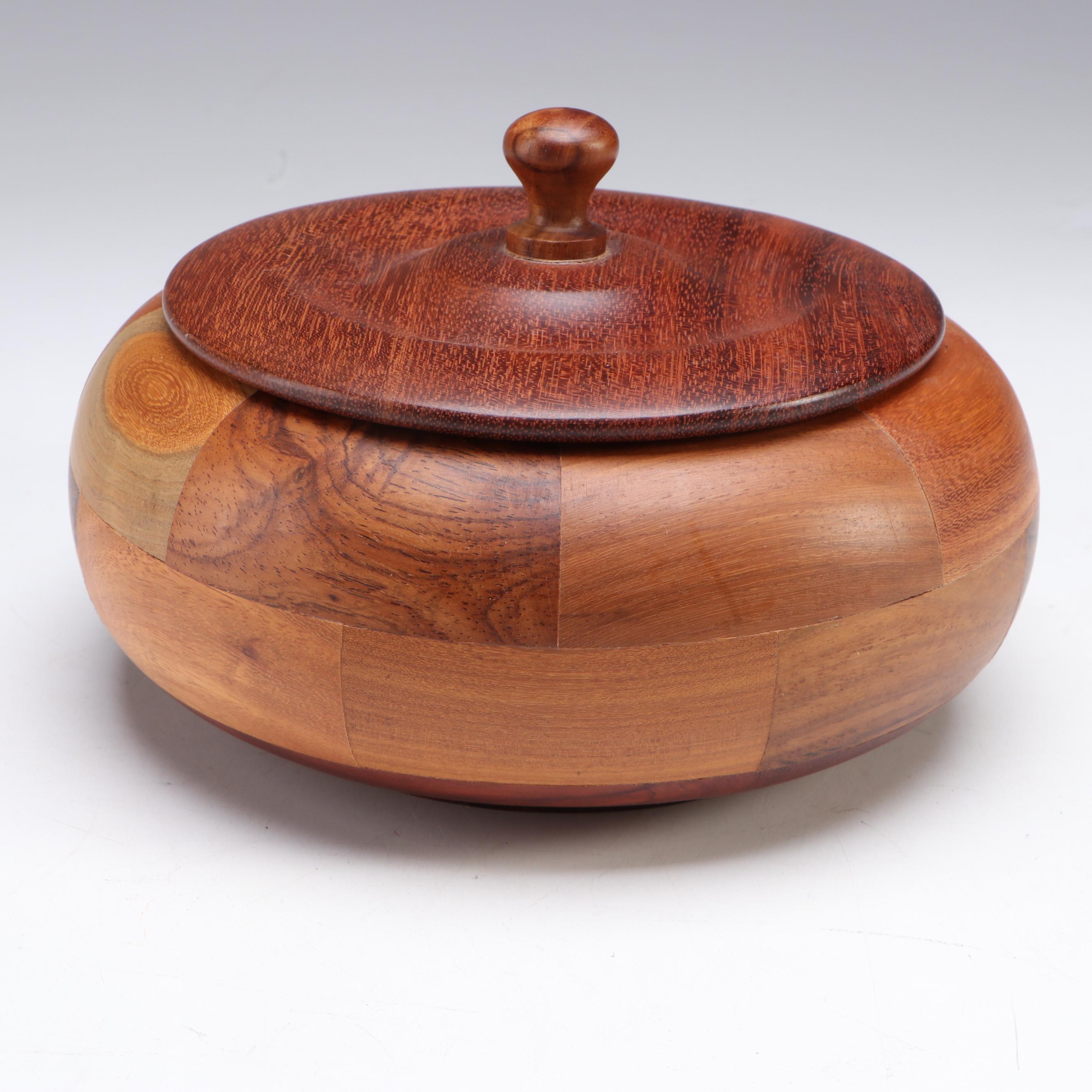 Carved Wood Wolf Scene & Turtle Figurines With Bernal Sanchez Carved Wood Bowl