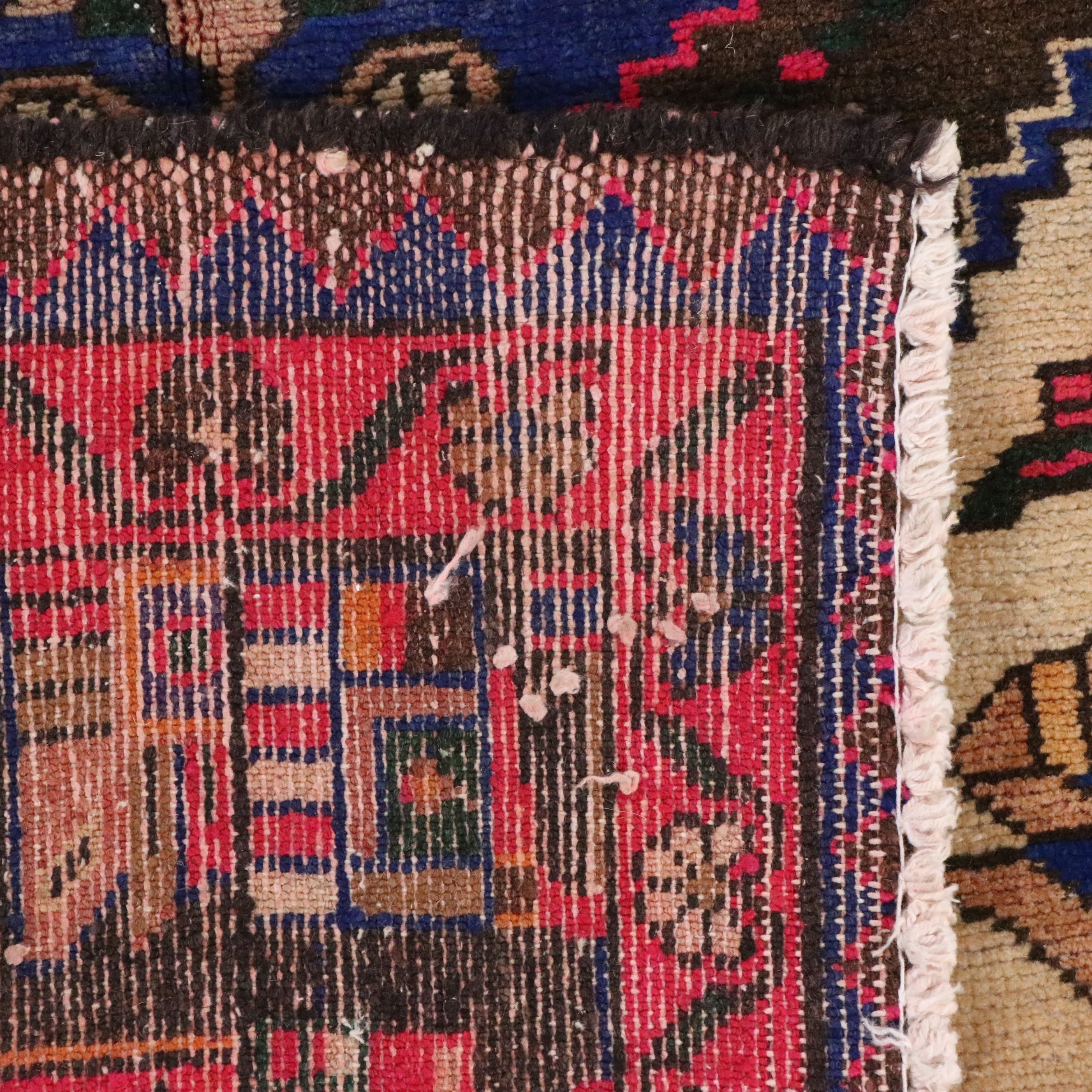 4'6 x 9'2 Hand-Knotted Persian Zanjan Area Rug