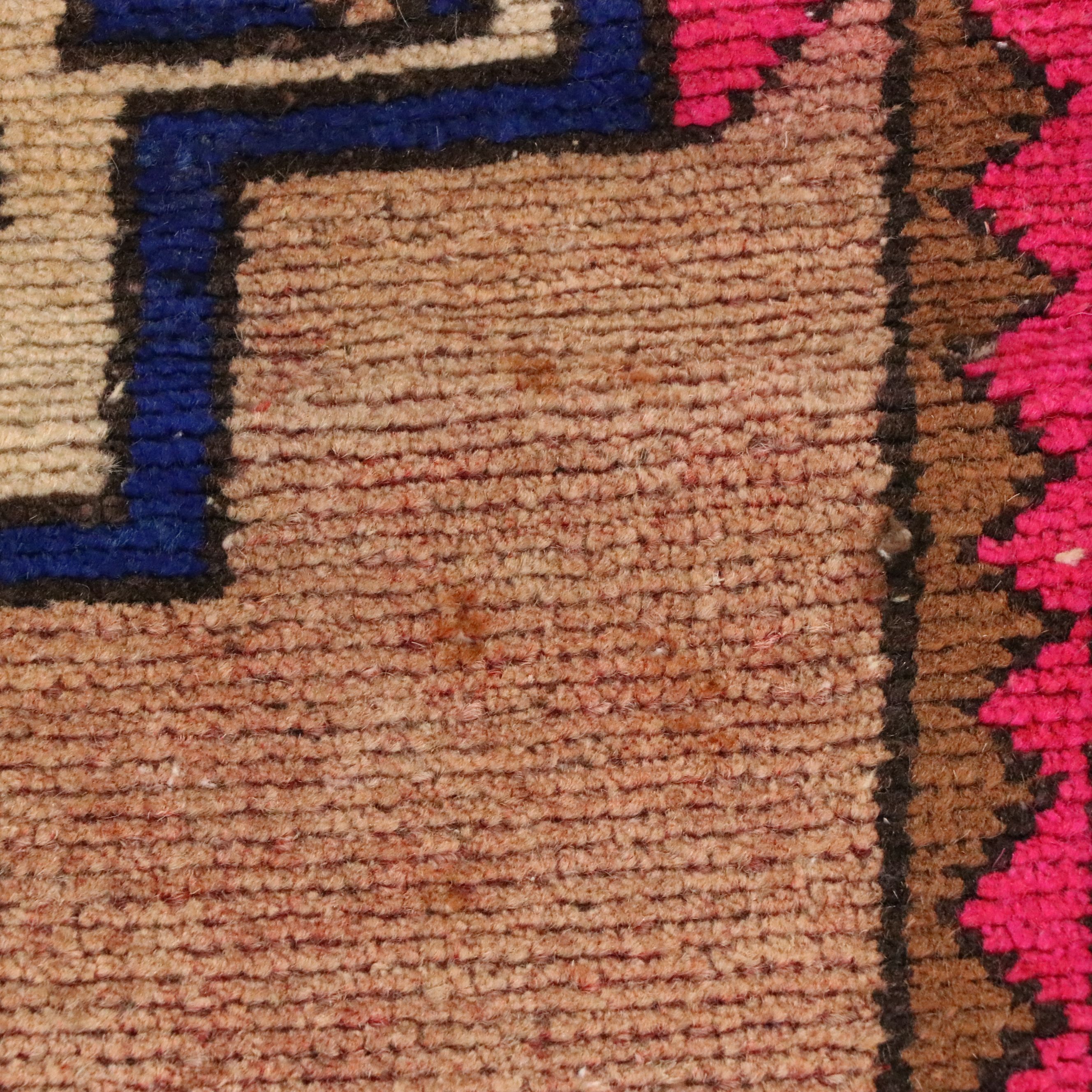 4'6 x 9'2 Hand-Knotted Persian Zanjan Area Rug