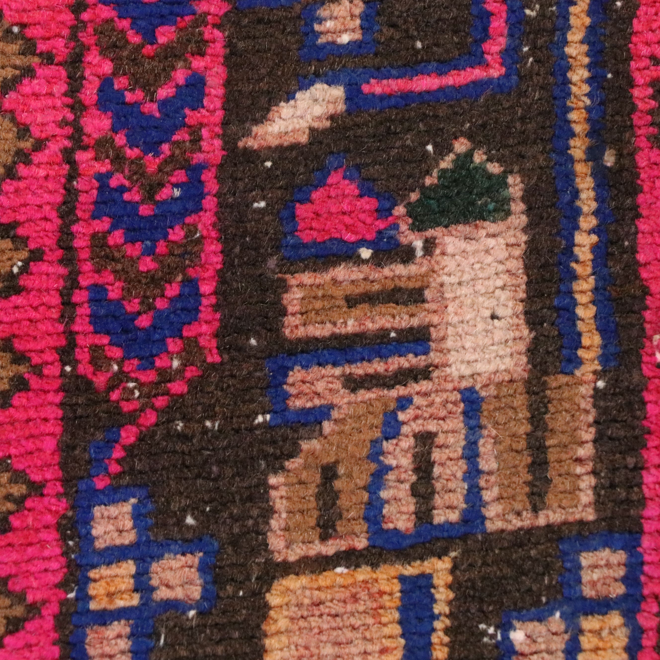 4'6 x 9'2 Hand-Knotted Persian Zanjan Area Rug