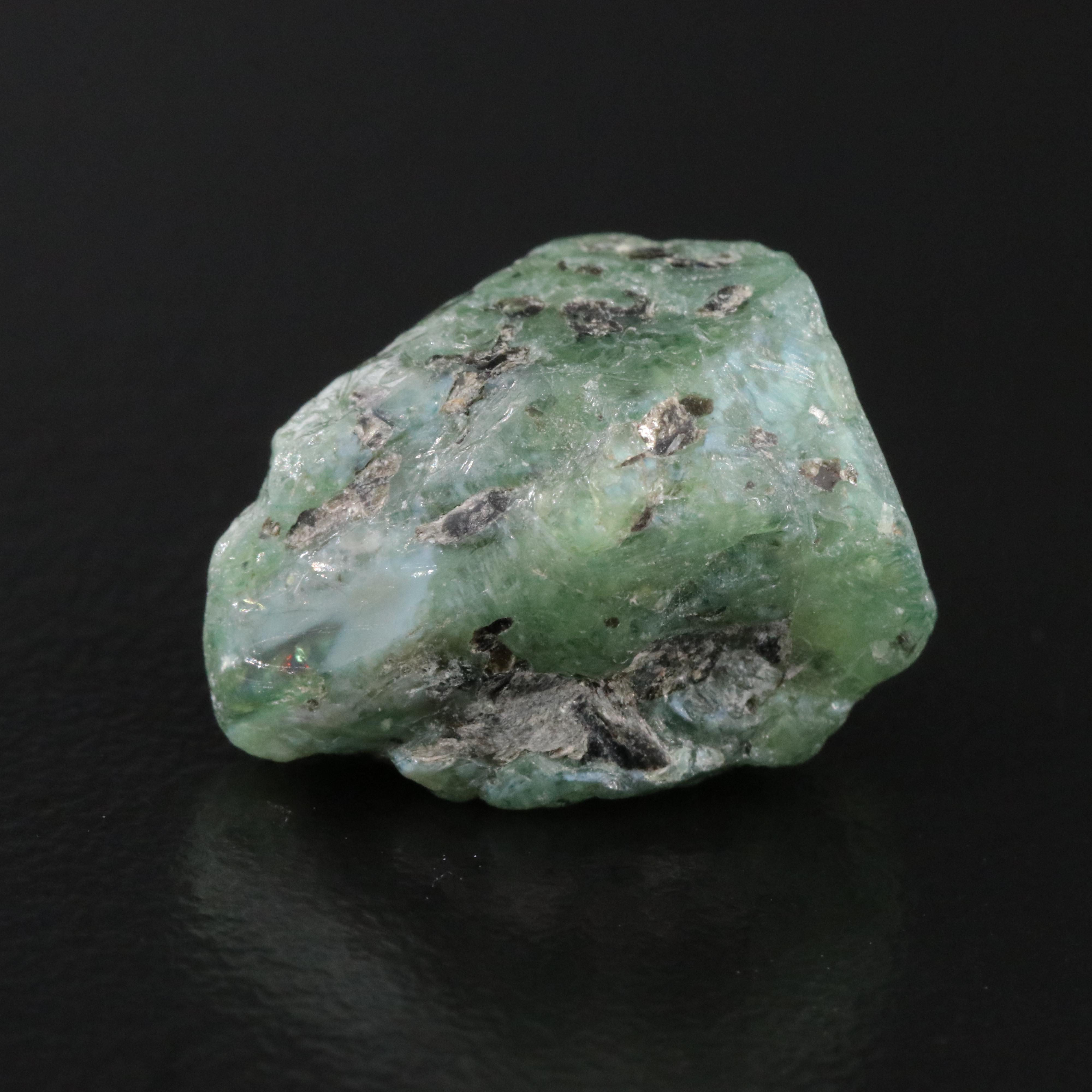 Loose 16.74 CT Rough Alexandrite with GIA Report