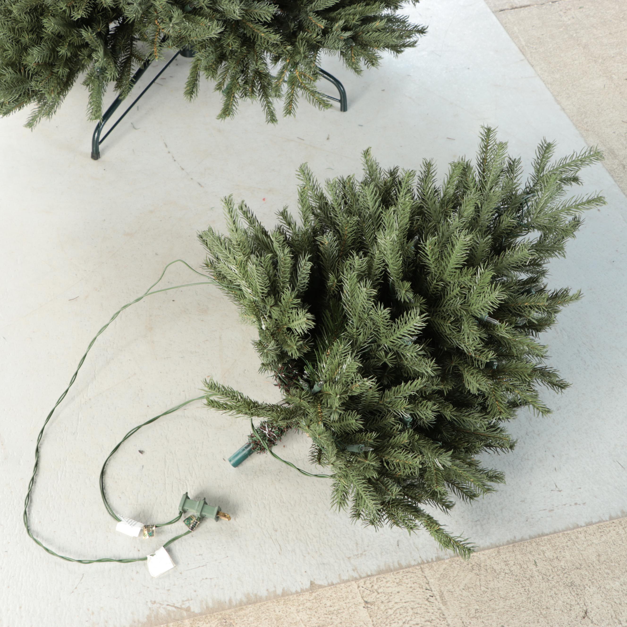 Three Section Illuminated Artificial Christmas Tree