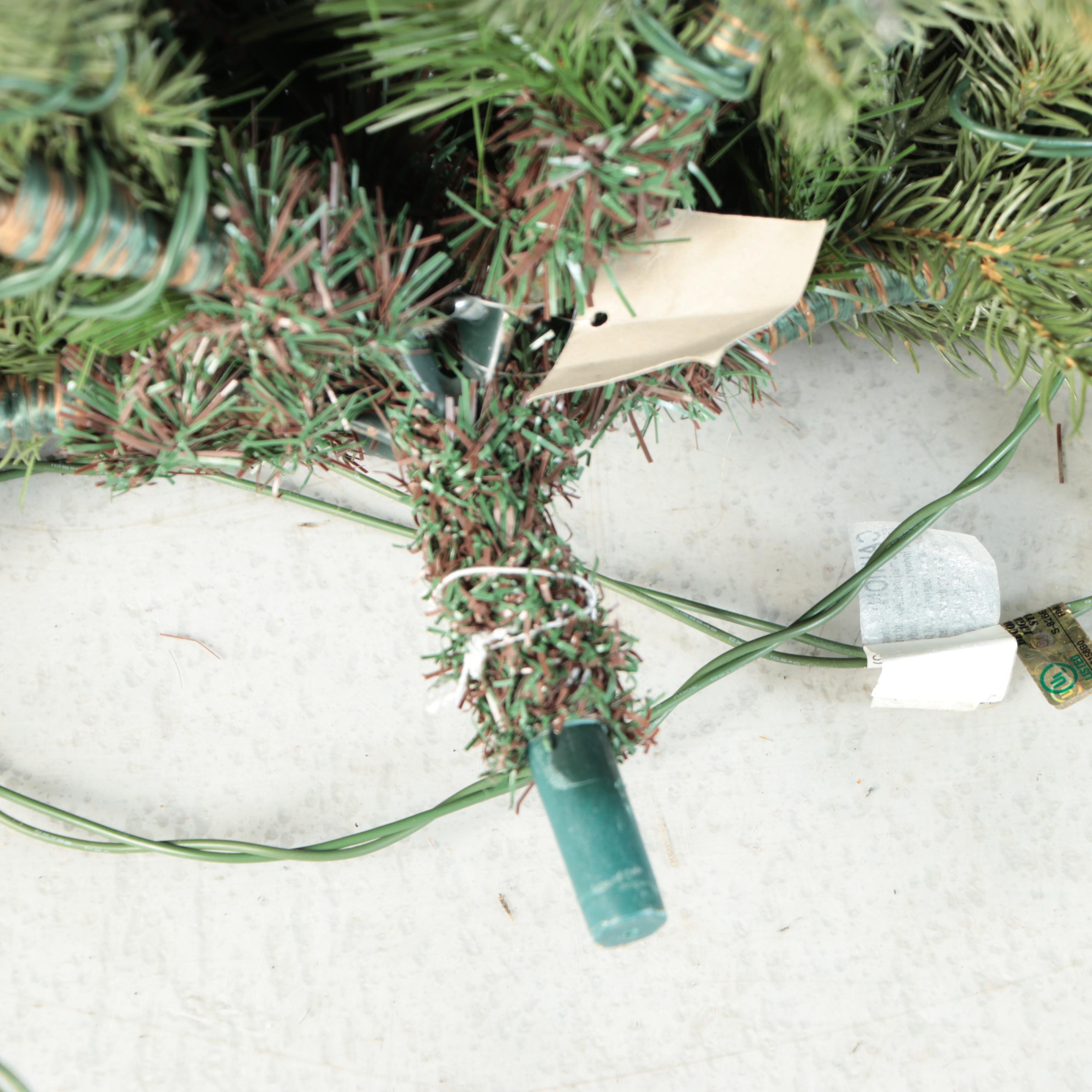 Three Section Illuminated Artificial Christmas Tree