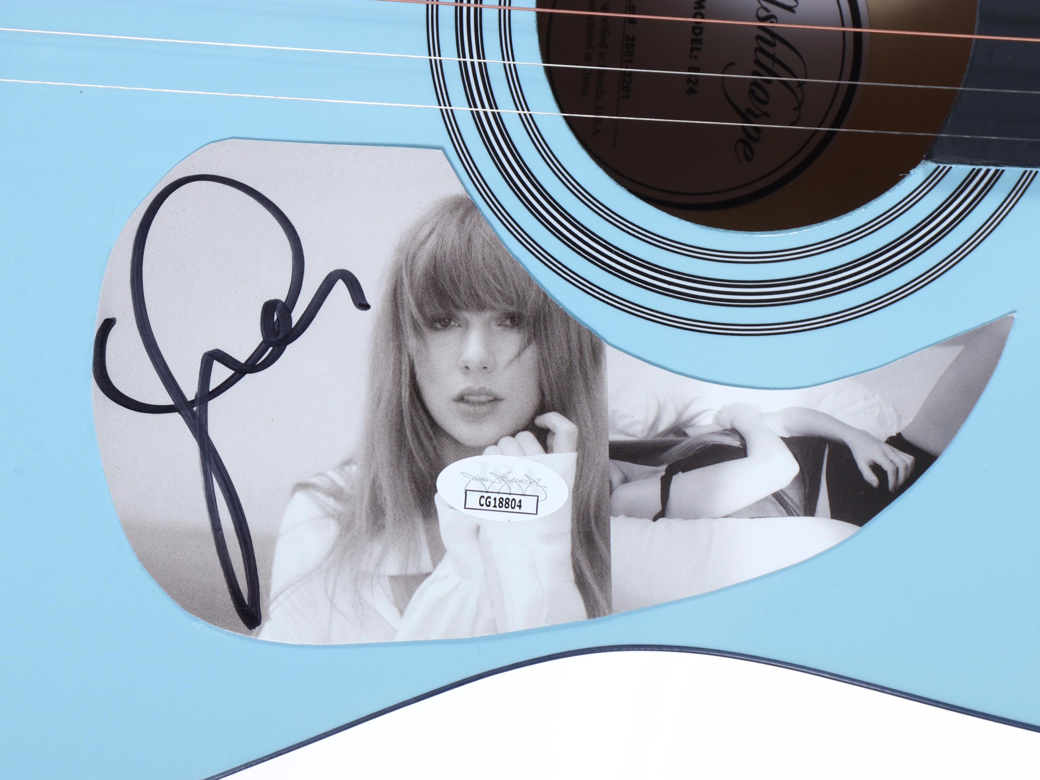 Taylor Swift Decal-Signed Ashthorpe Acoustic Guitar, JSA
