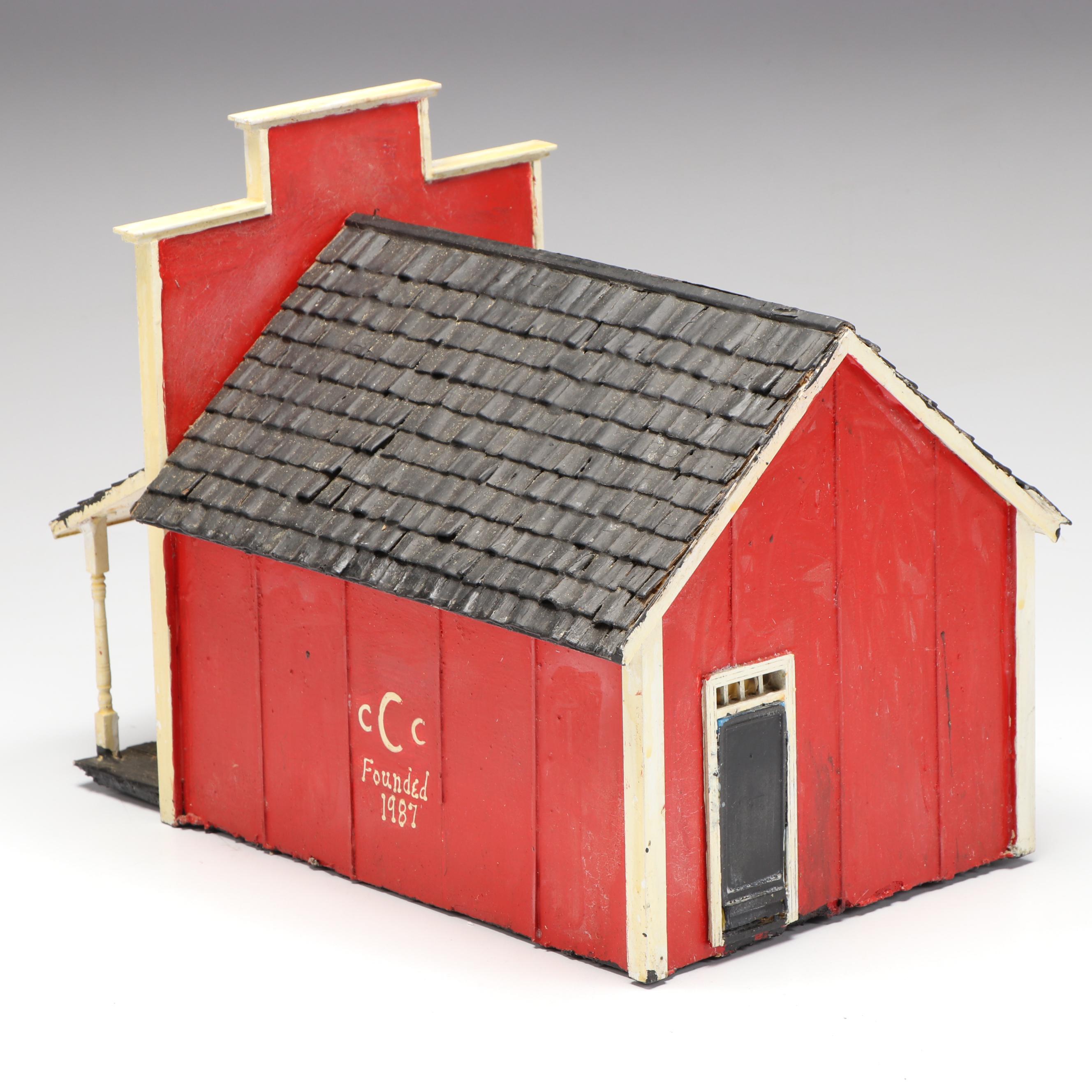 Handcrafted Wooden General Store, Lumber and More Train Track Buildings