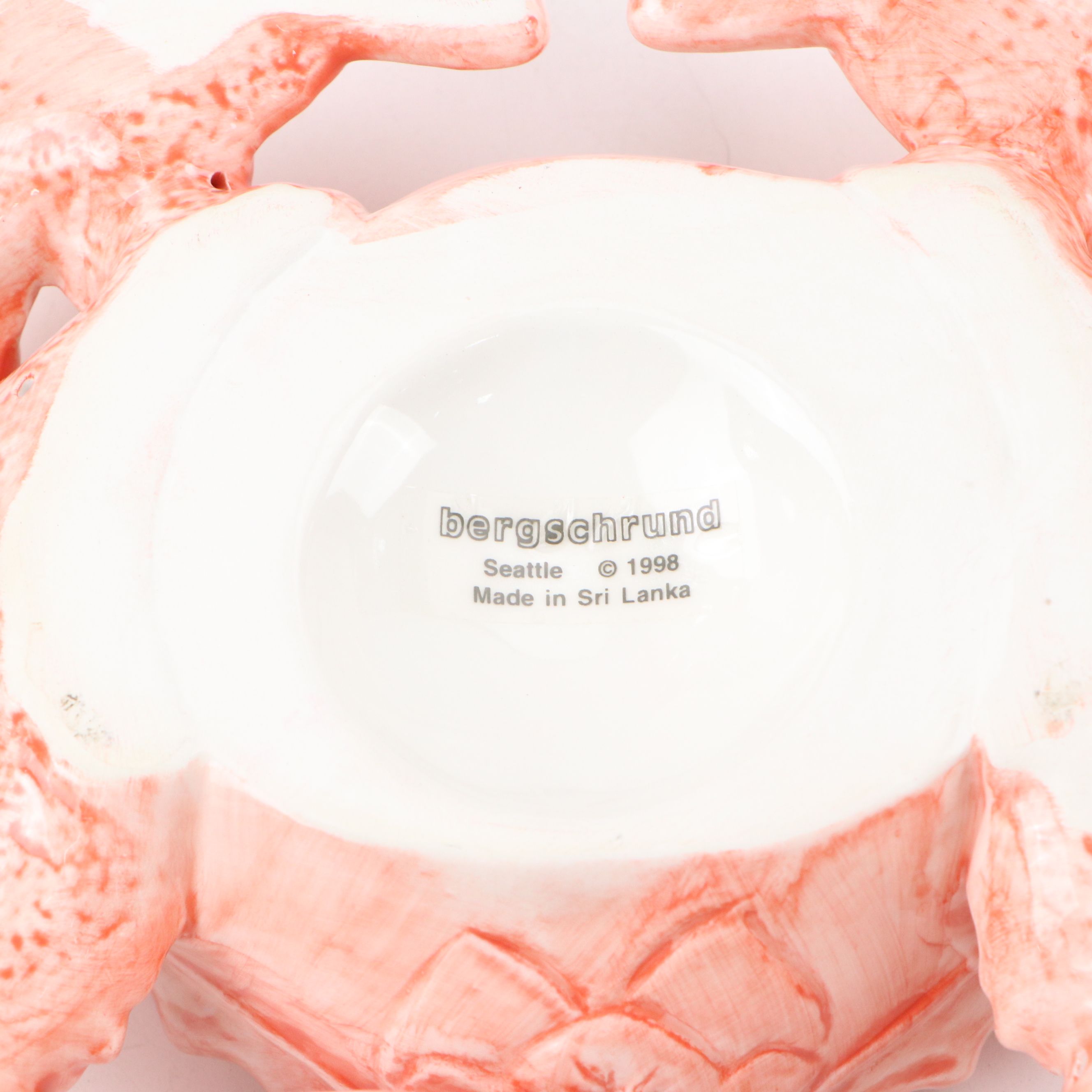 Bergschrund Crab Dip Bowl and Platter with Decorative Shell